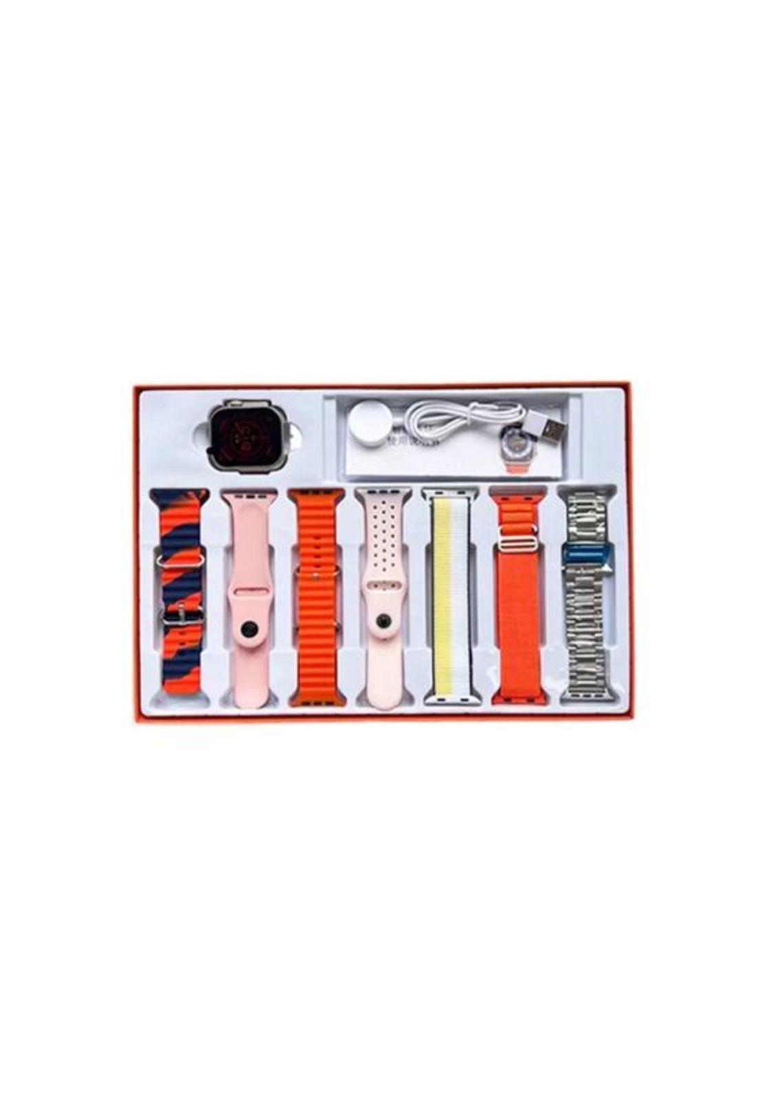 Reloj inteligente smartwatch 7 en 1 color rosado-4