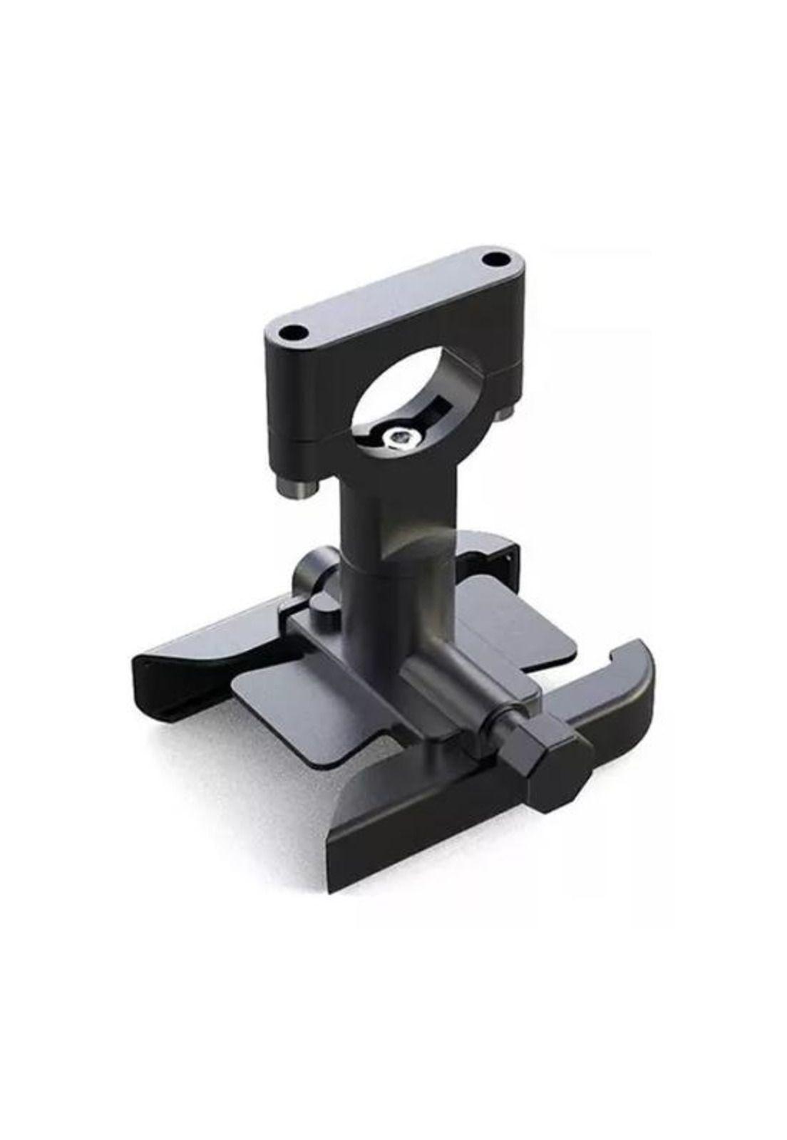 Soporte de manillar para bicicleta y moto, anti vibración ajustable, color negro-2