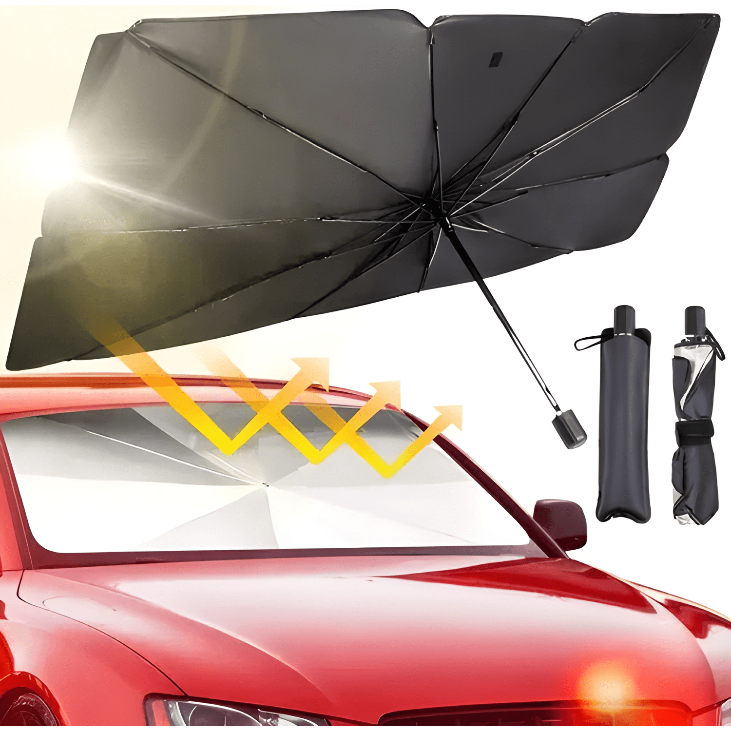 Quitasol Parasol Parabrisas Auto Tipo Sombrilla Cubre Sol IV-2