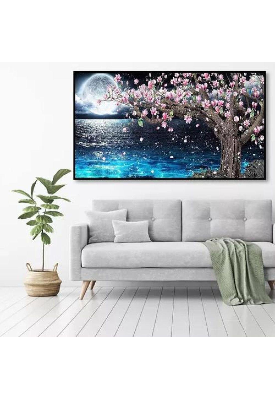 Kit de pintura diamante 5D por número, DIY decoración, 70x40 cm-6