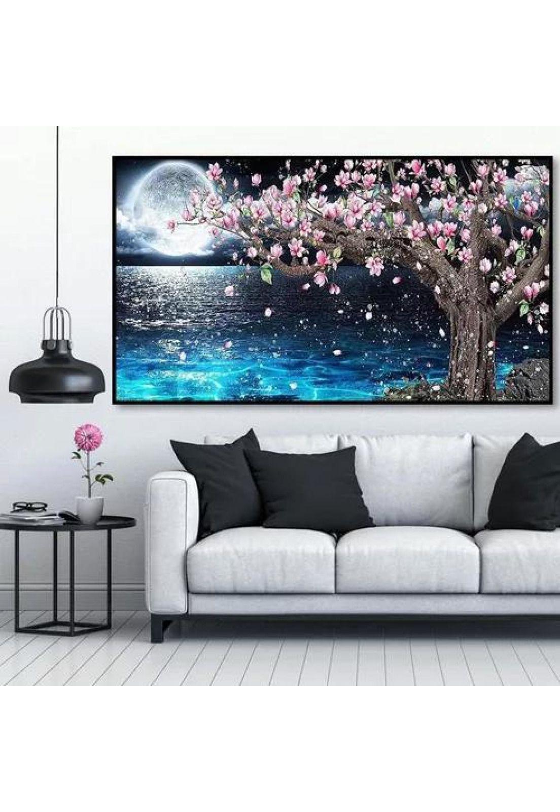 Kit de pintura diamante 5D por número, DIY decoración, 70x40 cm-7