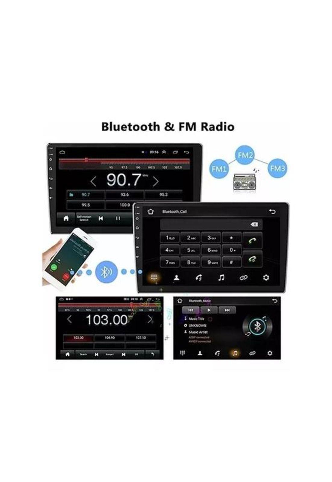 Radio Android 8.1 con GPS y Mirror Link 9" 2 Din, color negro-3