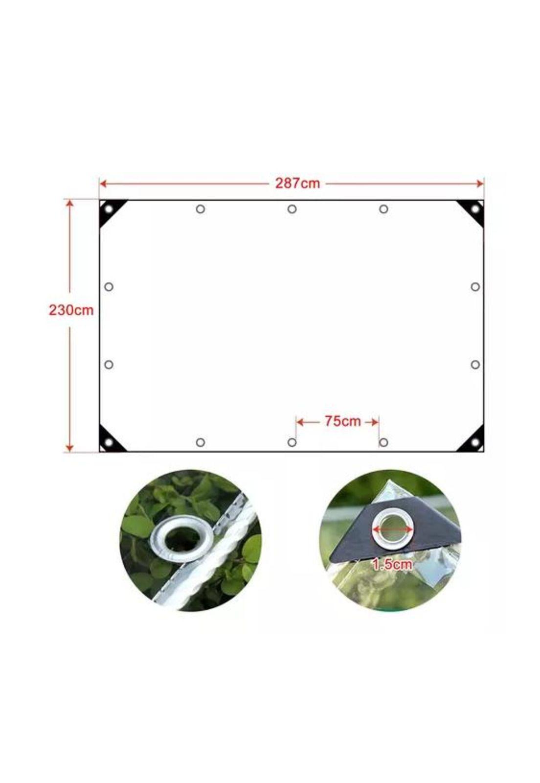 Cortina PVC Roller Transparente 3x2m para Terraza-2