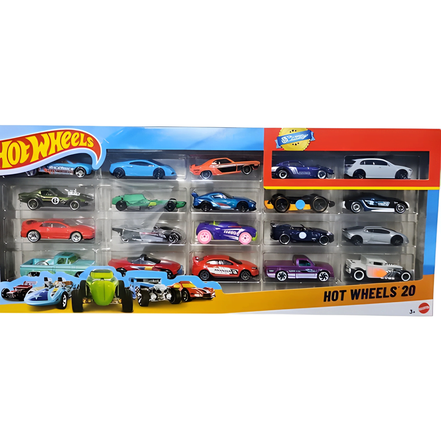 Pack 20 autos Hot Wheels coleccionables escala 1:64-4