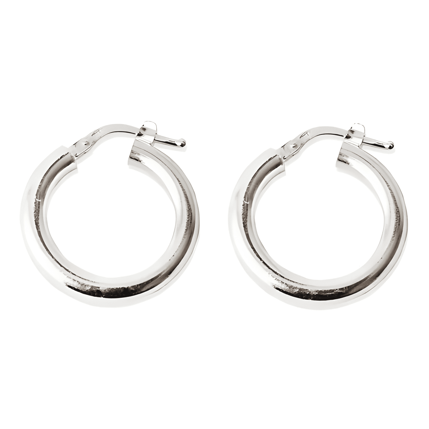 Aros De Plata 925 Argollas Gruesa 2cm-0