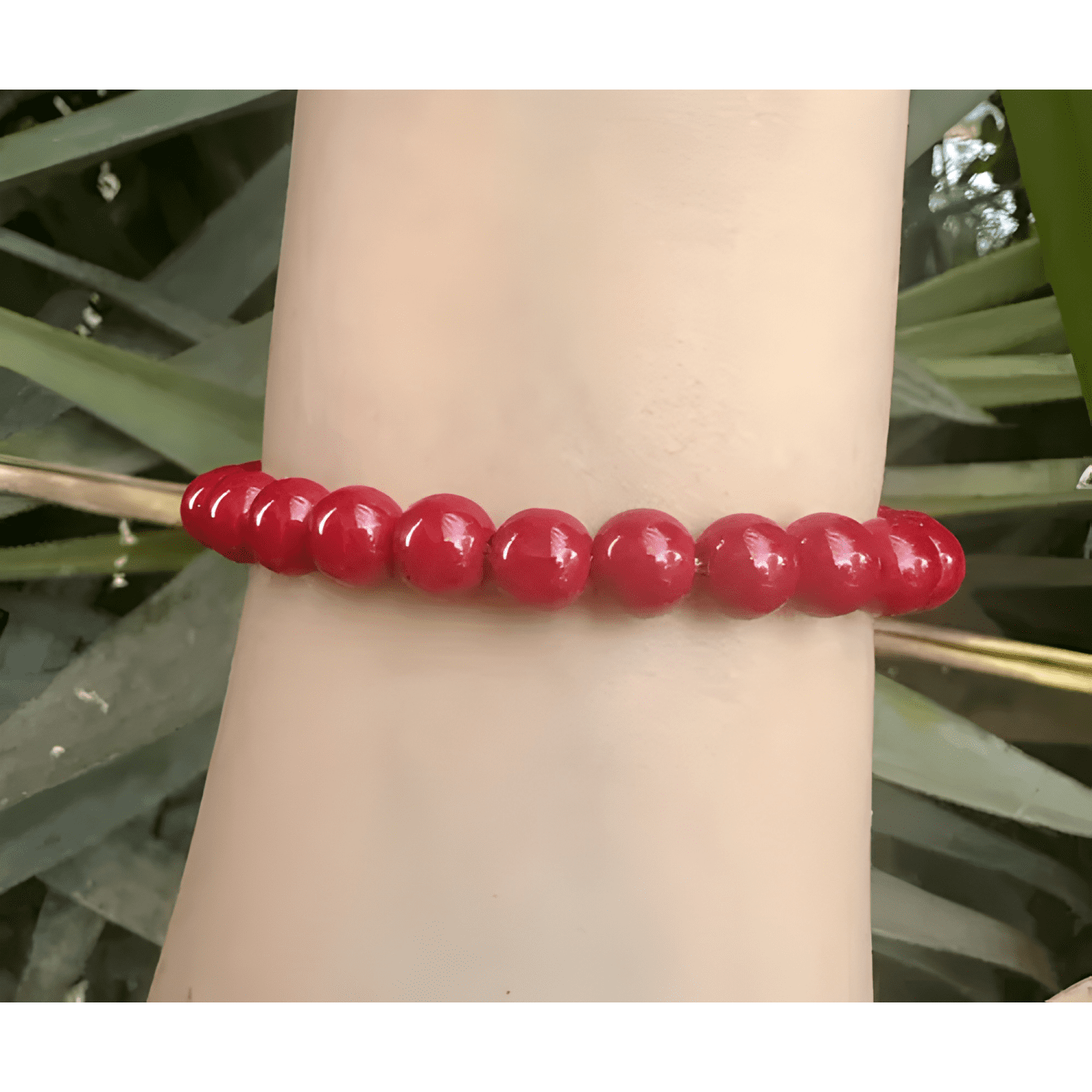 Pulsera nudo de brujas elasticada piedras protección suerte-4
