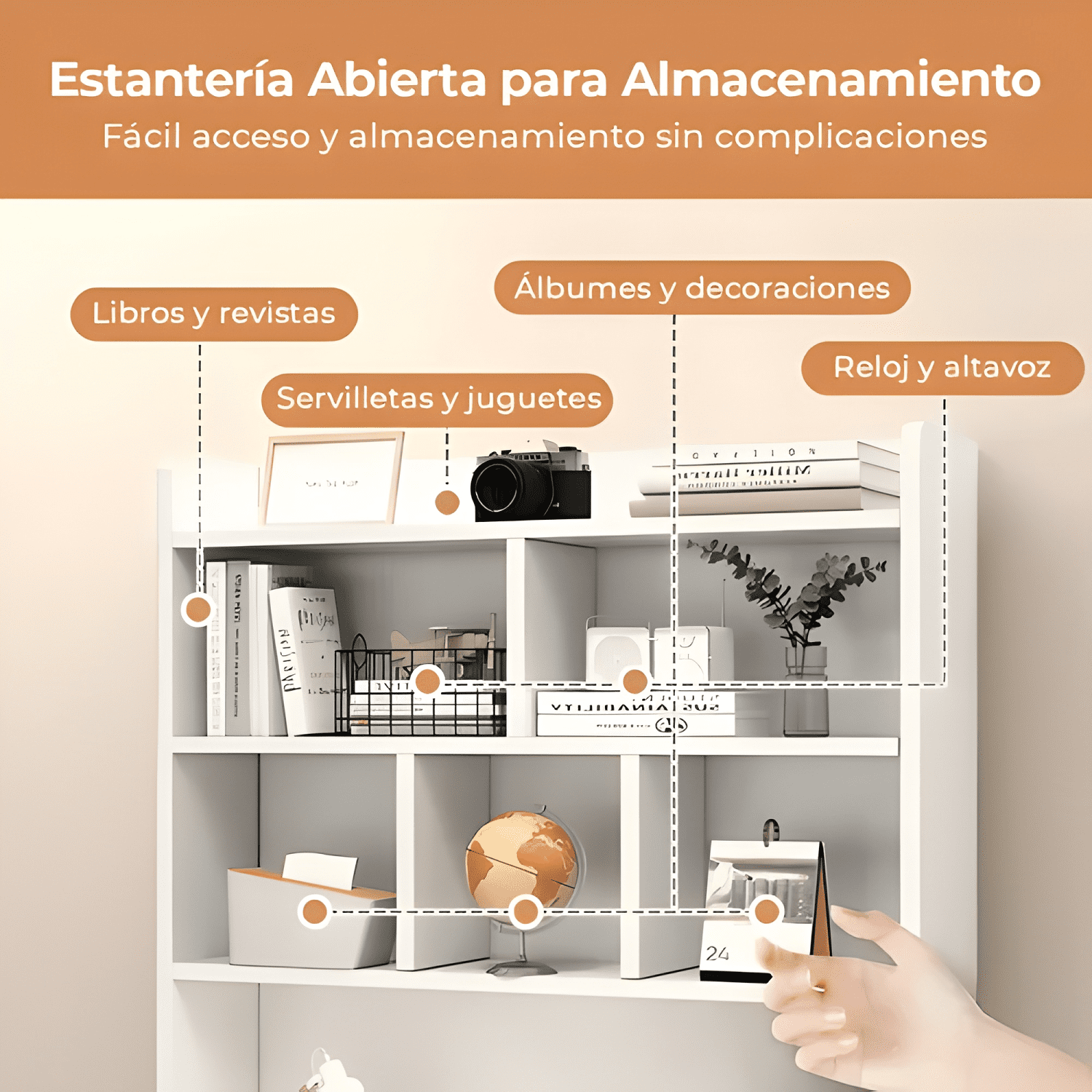 Escritorio con estanteria biblioteca 80*180 cm cajón oficina-1