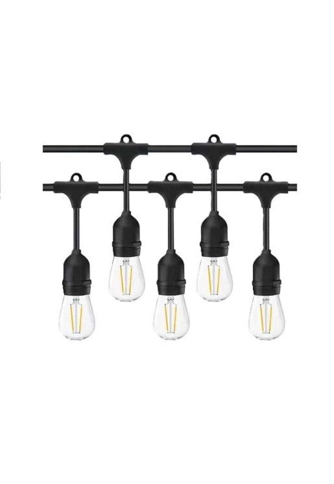 Pack 2 Guirnalda Terraza Exterior Homely Luces Vintage 10m + 10 Ampolletas E27-2