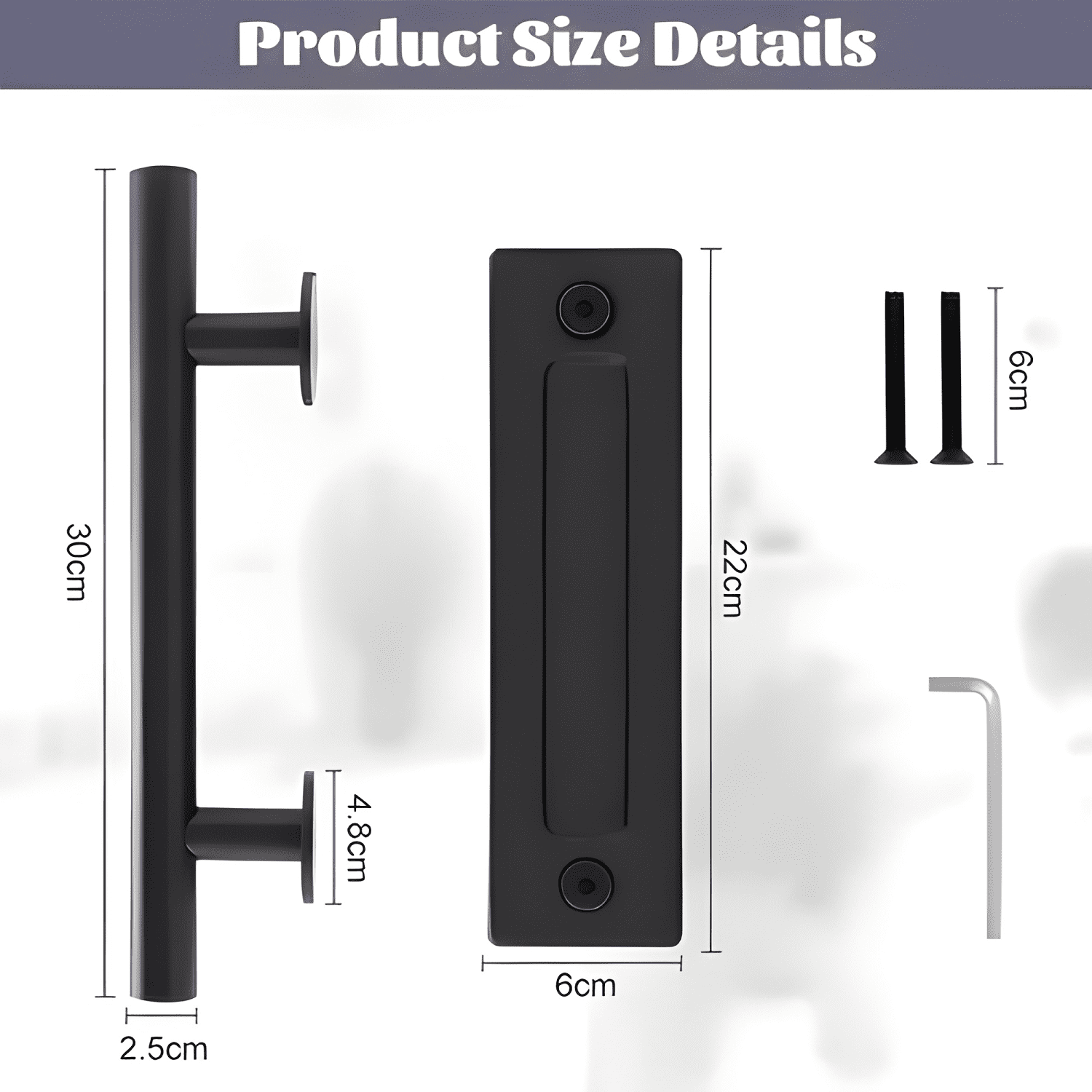 Manilla tirador 30 cm de acero inoxidable para madera #1-2