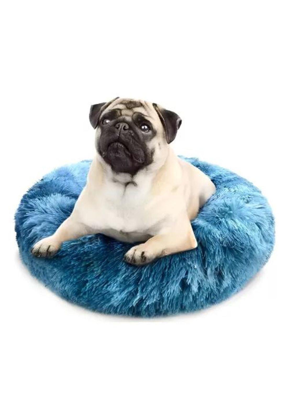 Cama antiestrés felpa pequeña para mascotas 40 cm-5