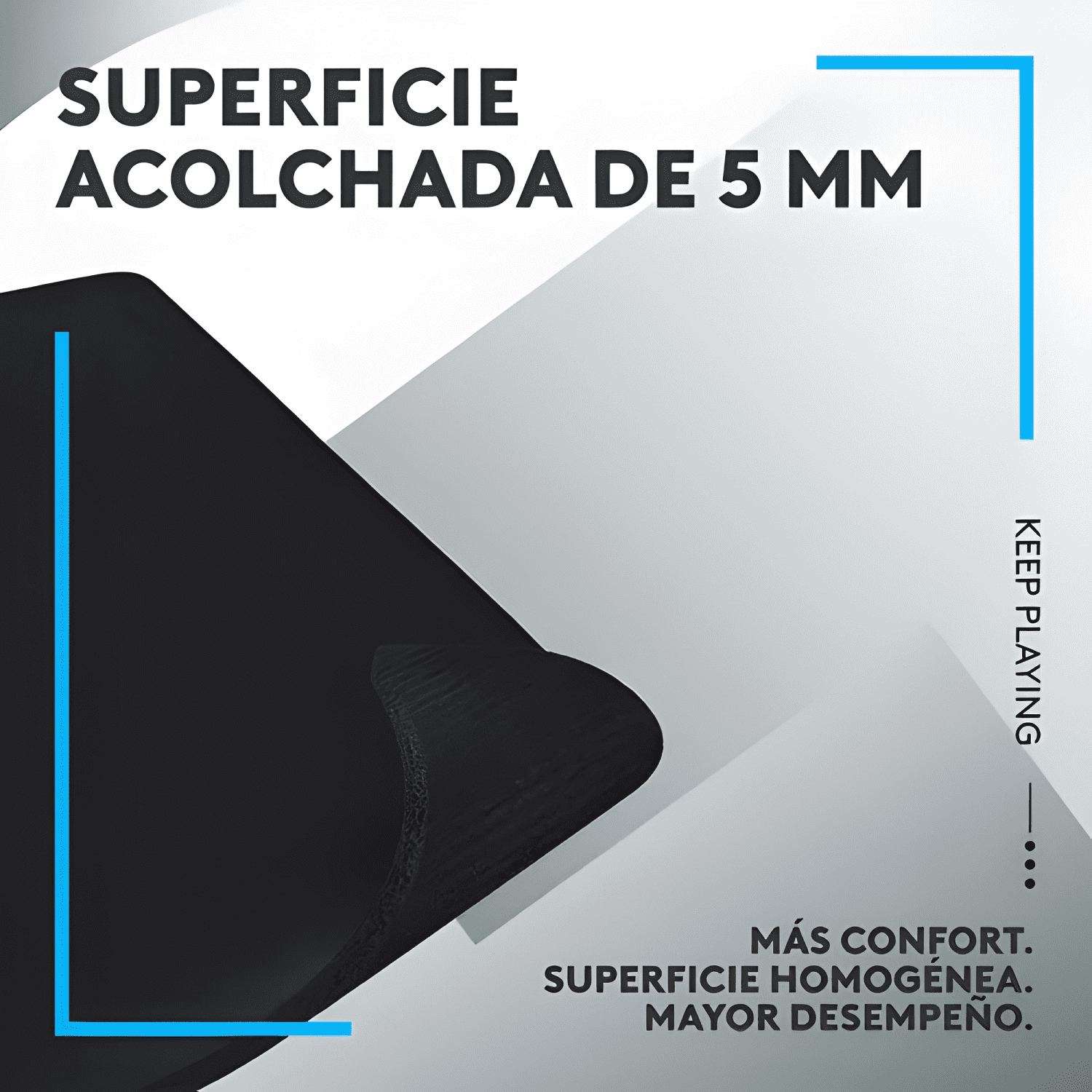 Mousepad Gamer Logitech G G740 Alfombrilla Grande Negro-4