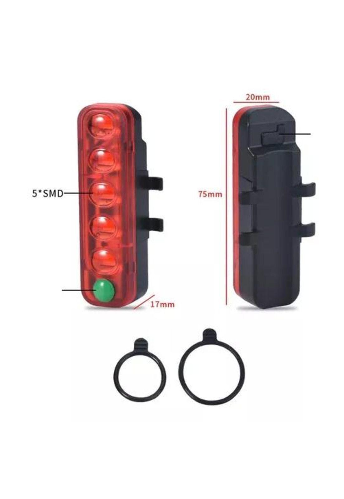 Pack Luz Bicicleta - Delantera y Trasera, Recargable por USB-4