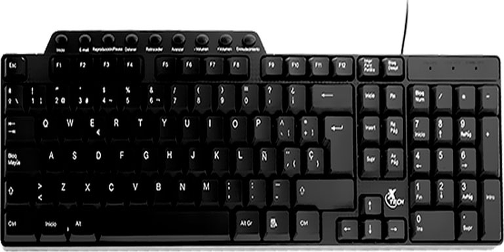 Teclado usb español compacto numérico xtech xth-160s-0
