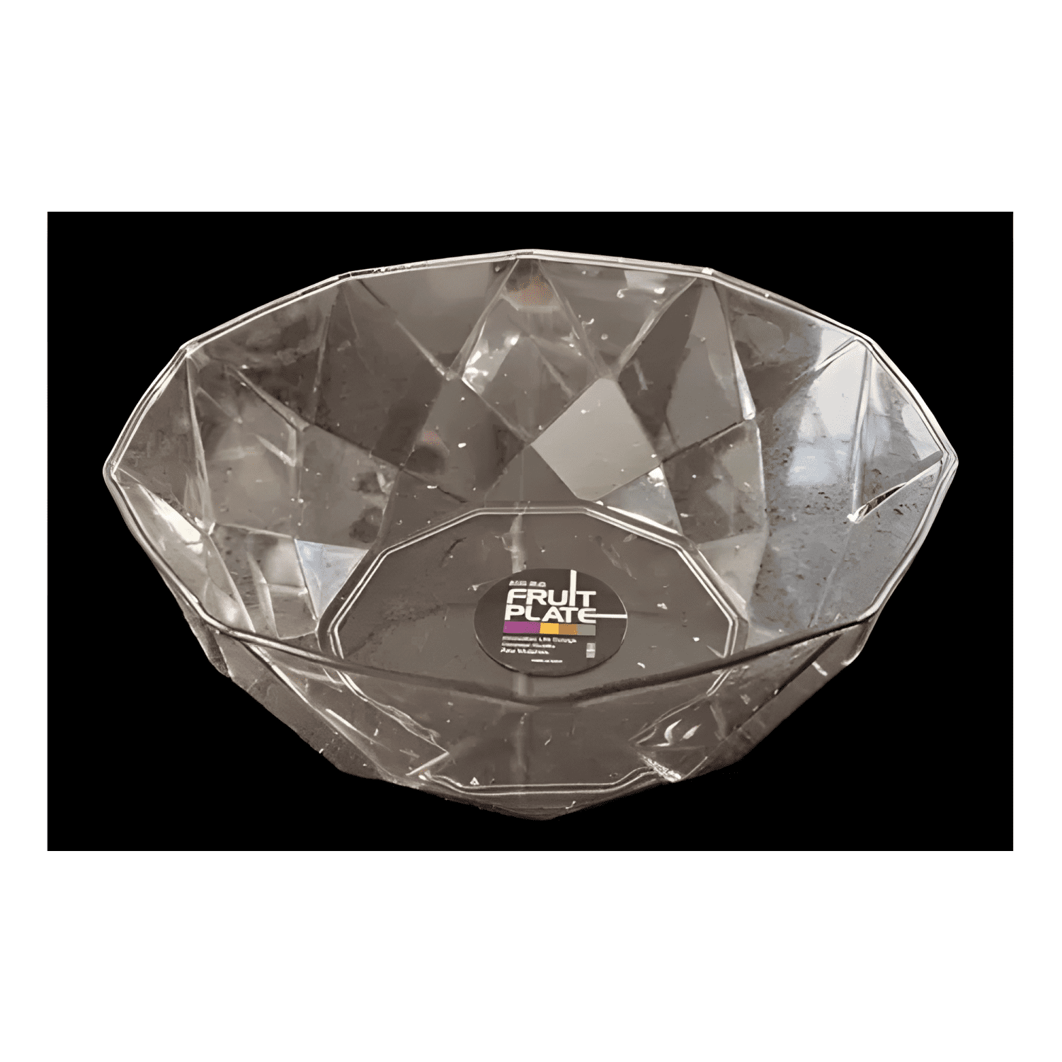 Ensaladera bowl acrilico menaje 25cm Transparente-3