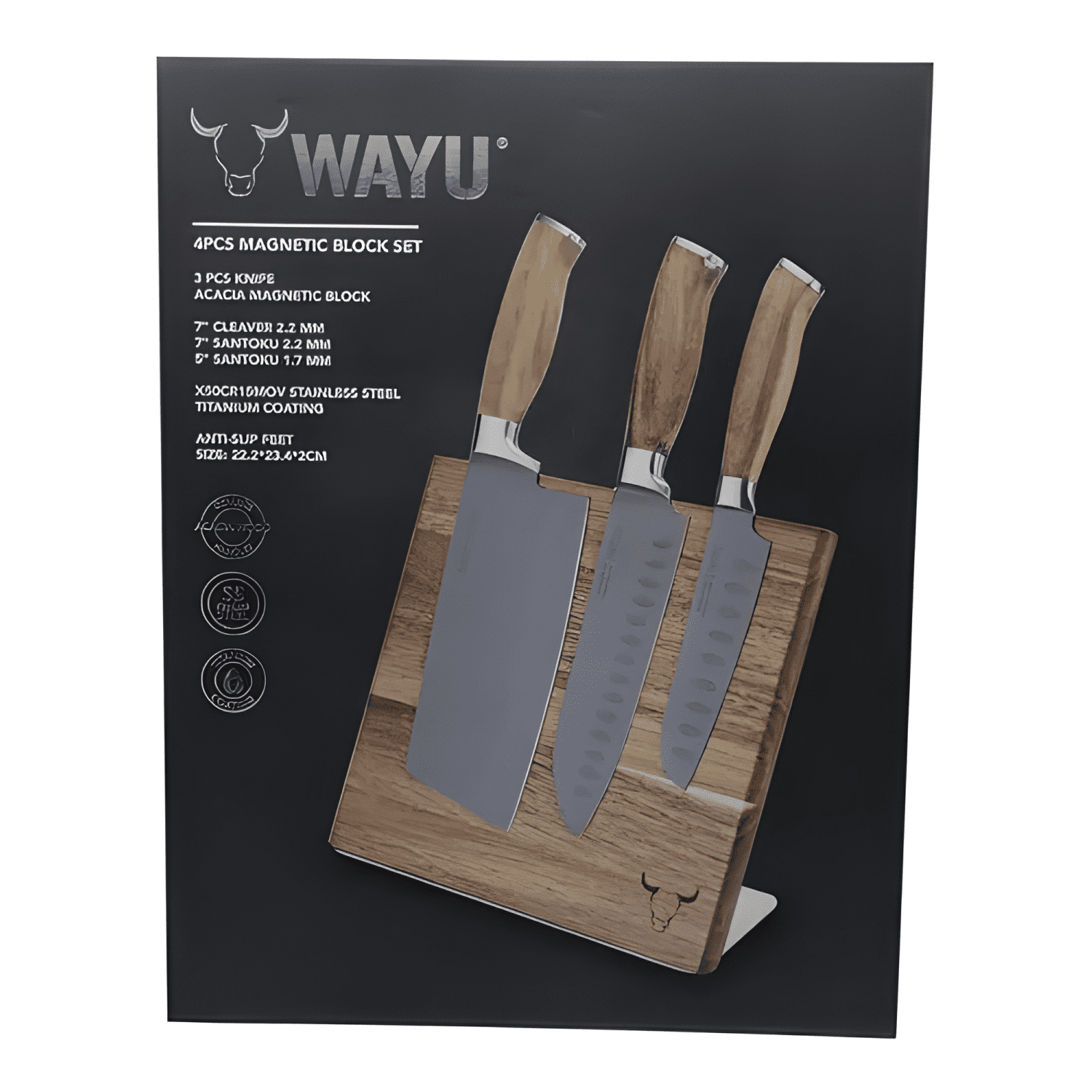 Block magnético 3 cuchillos premium limited cocina bbq-2