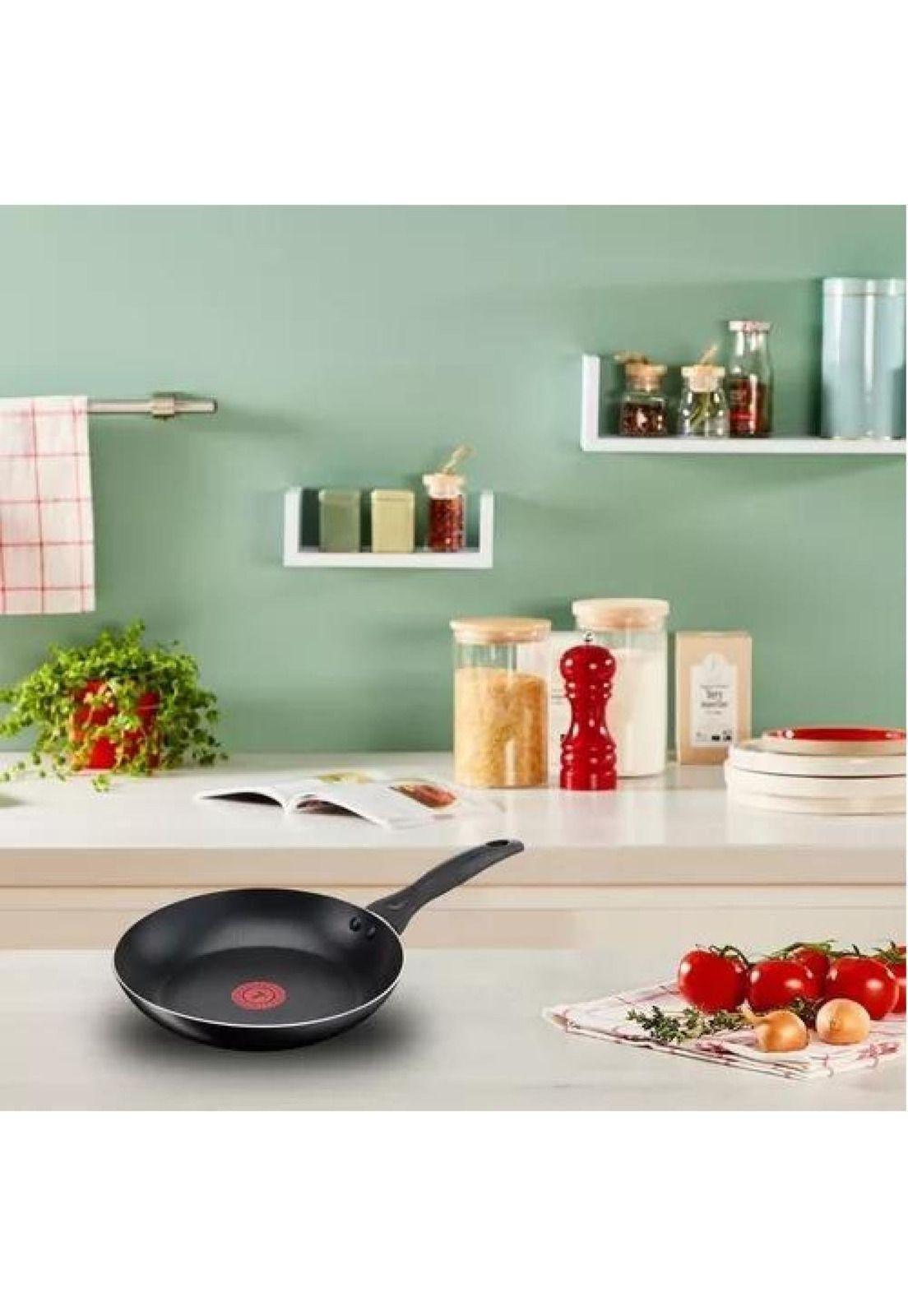 Set de 2 sartenes Easy Cook Tefal, 24 cm y 30 cm, aluminio, negro-2