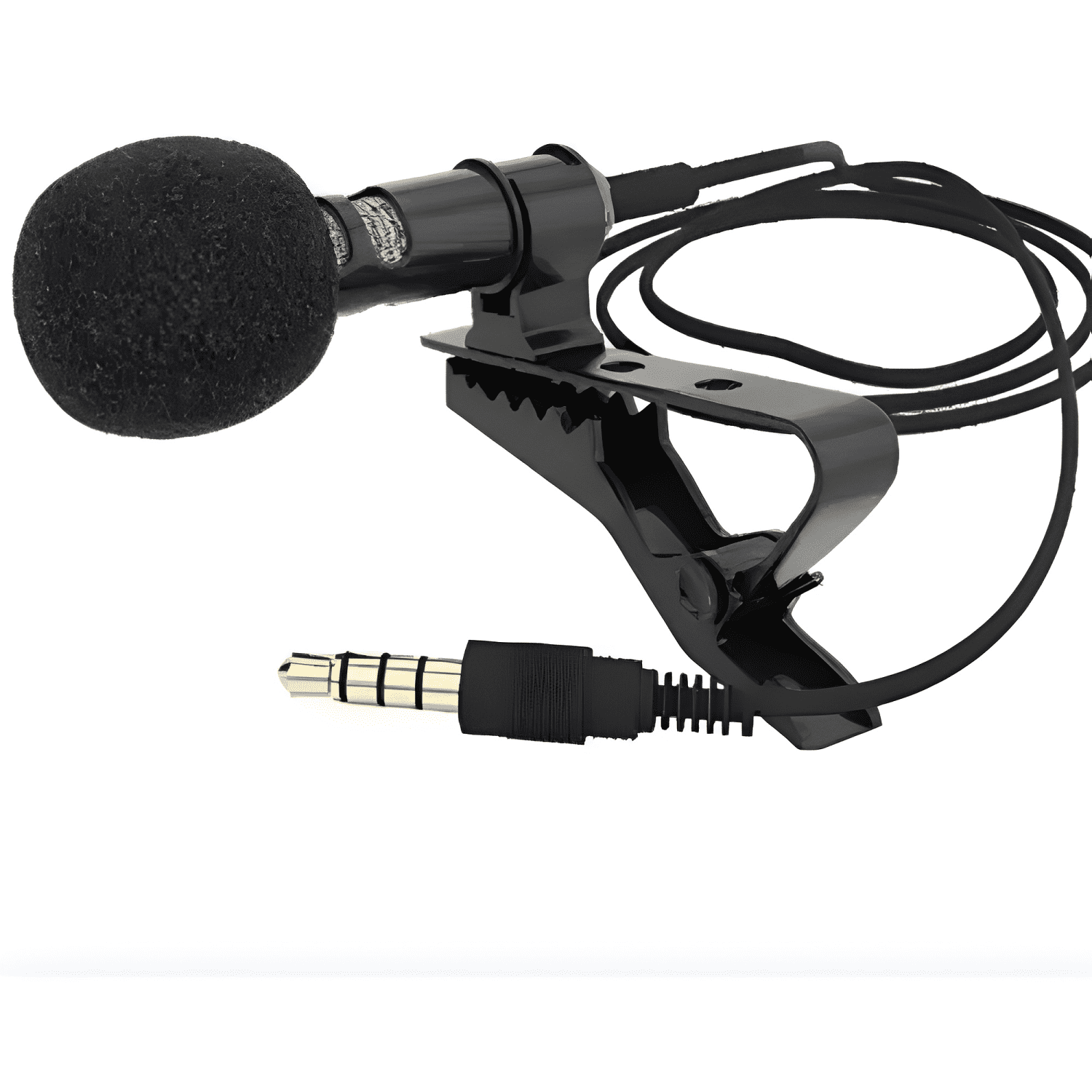 Microfono manos libres clip celular gamer blogger Negro-0