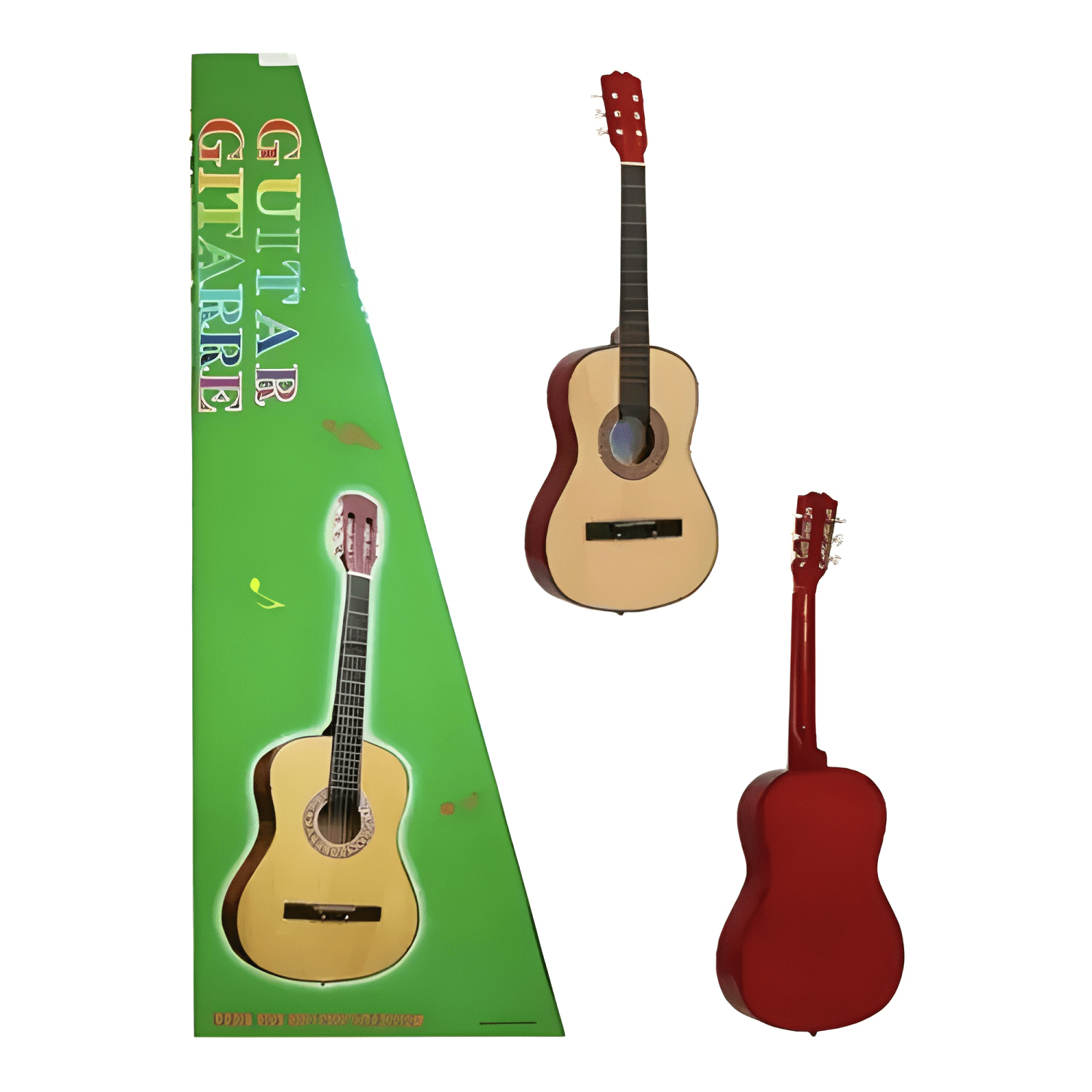 Guitarra de madera clasica de juguete pequeña 64 cm niños-3