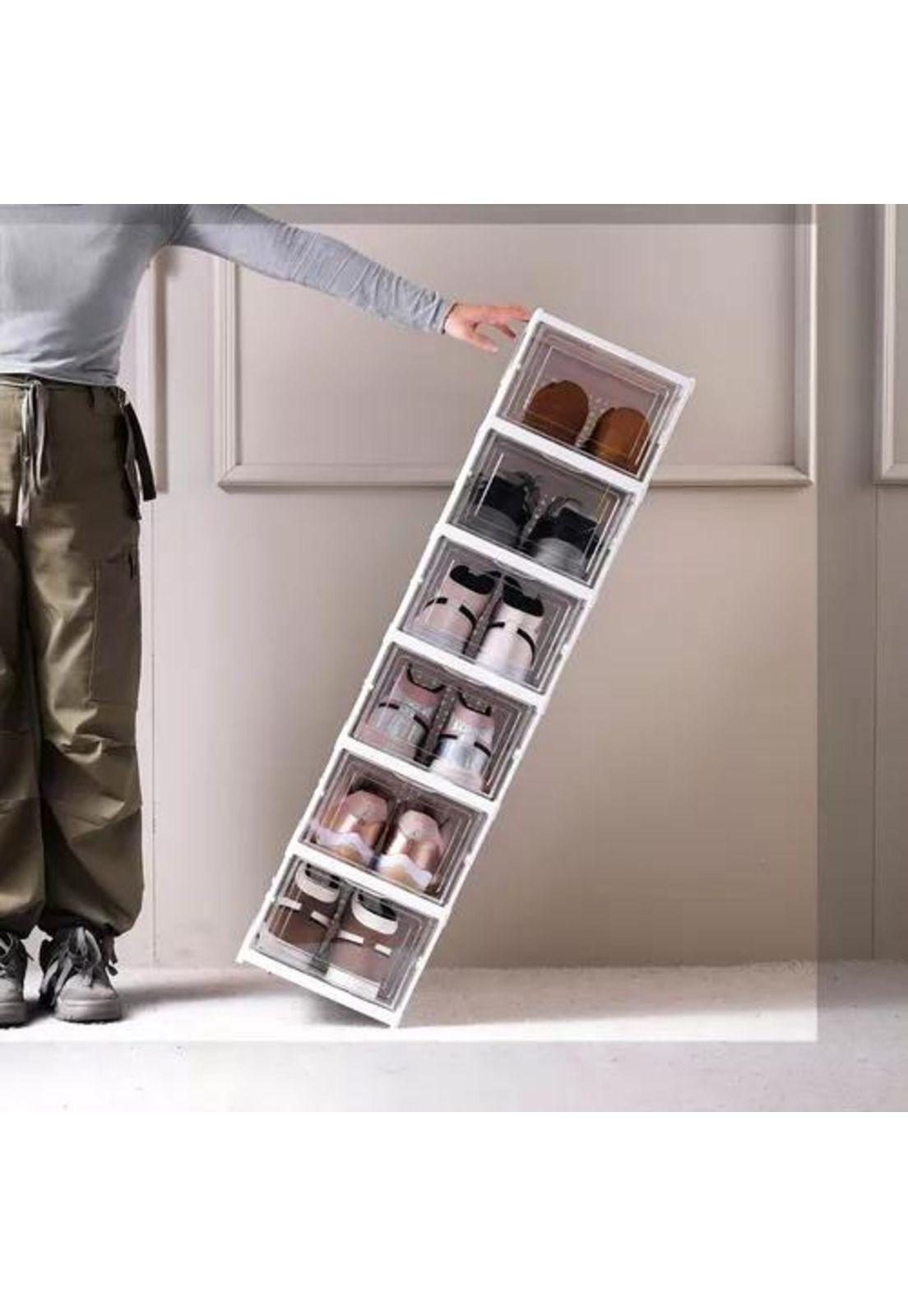 Zapatera plegable 6 niveles firme sin instalación-7
