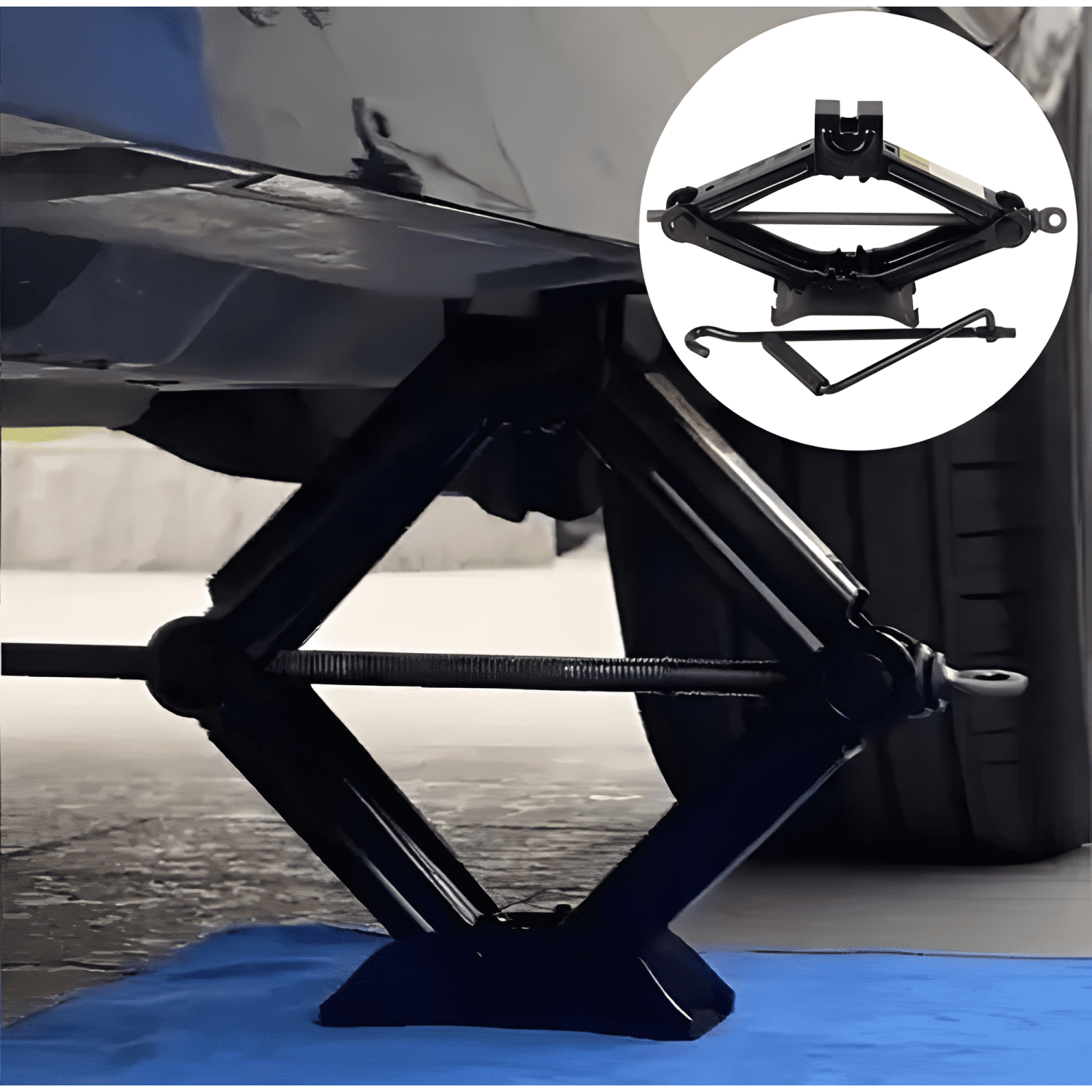 Gata Tijera para Auto de 1 Toneladas para Auto-2