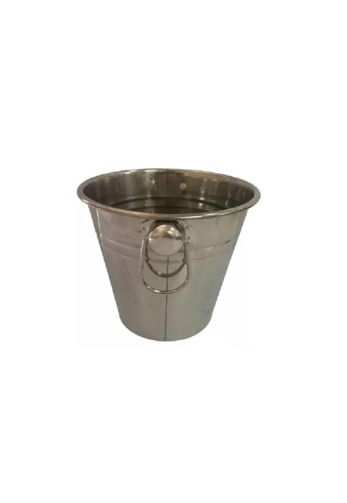 Cubetas de Hielo Hielera con Asas Acero Inoxidable 22cm Plata-0