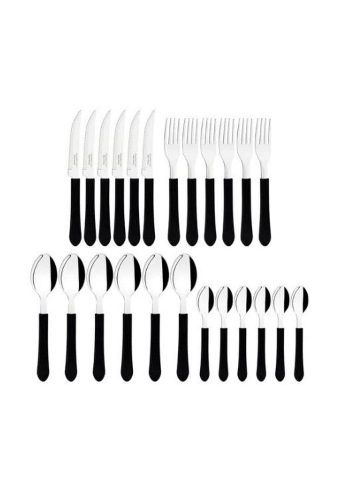 Cubiertos leme negro para cocina hogar-2