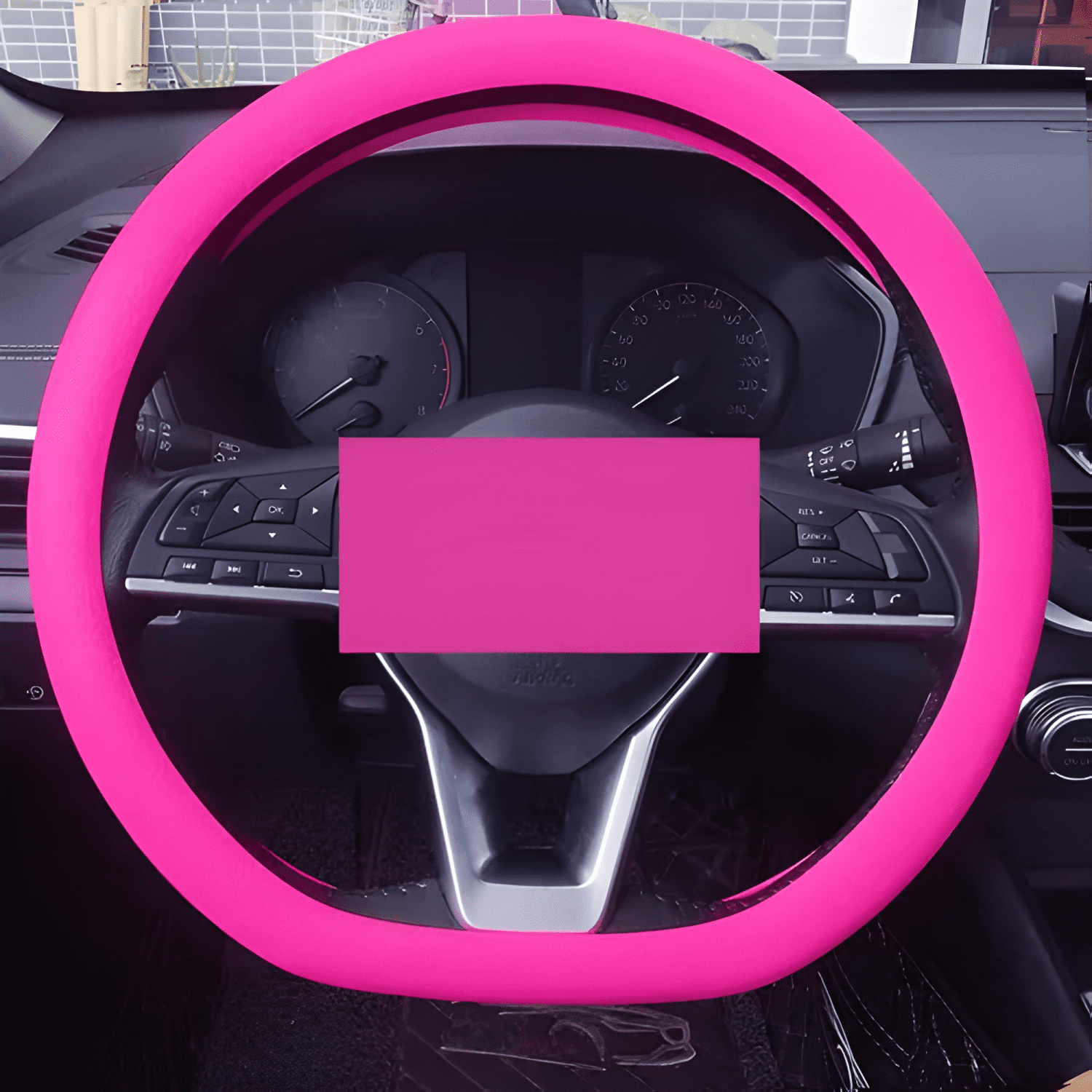 Cubre Volante Funda de Silicona para Autos Universal de Moda-4