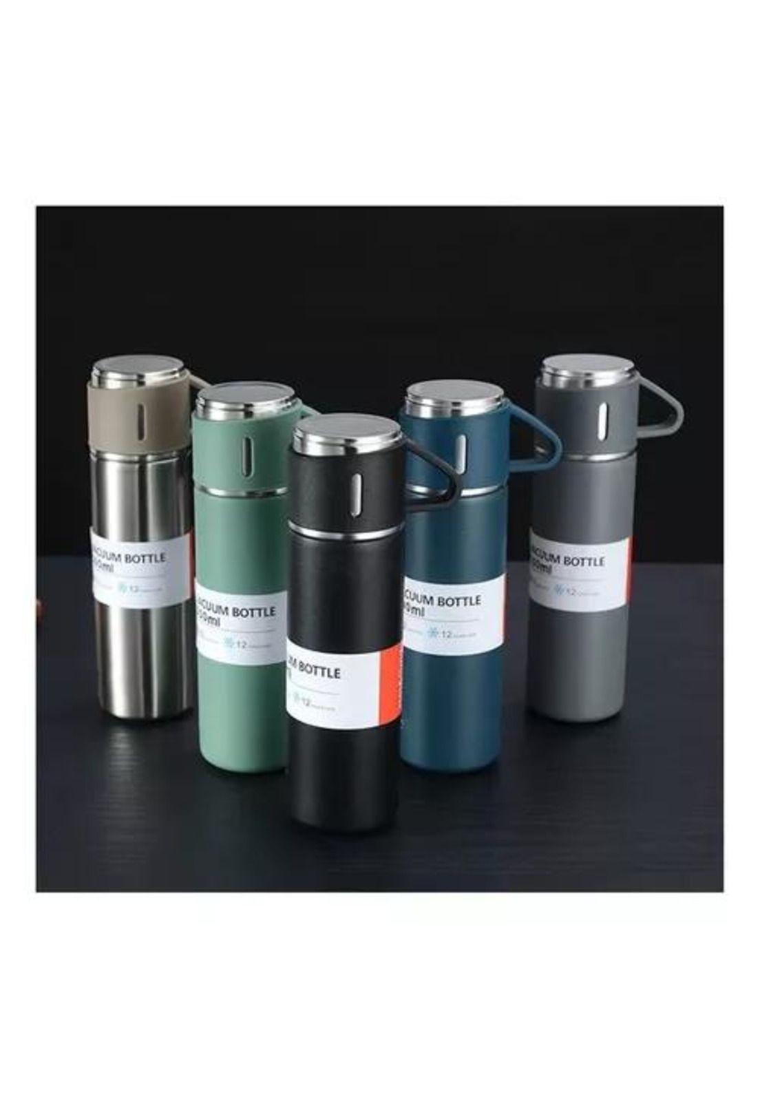 Vaso Termo de Acero Inoxidable - Con Tazas + Bolsa de Regalo-3