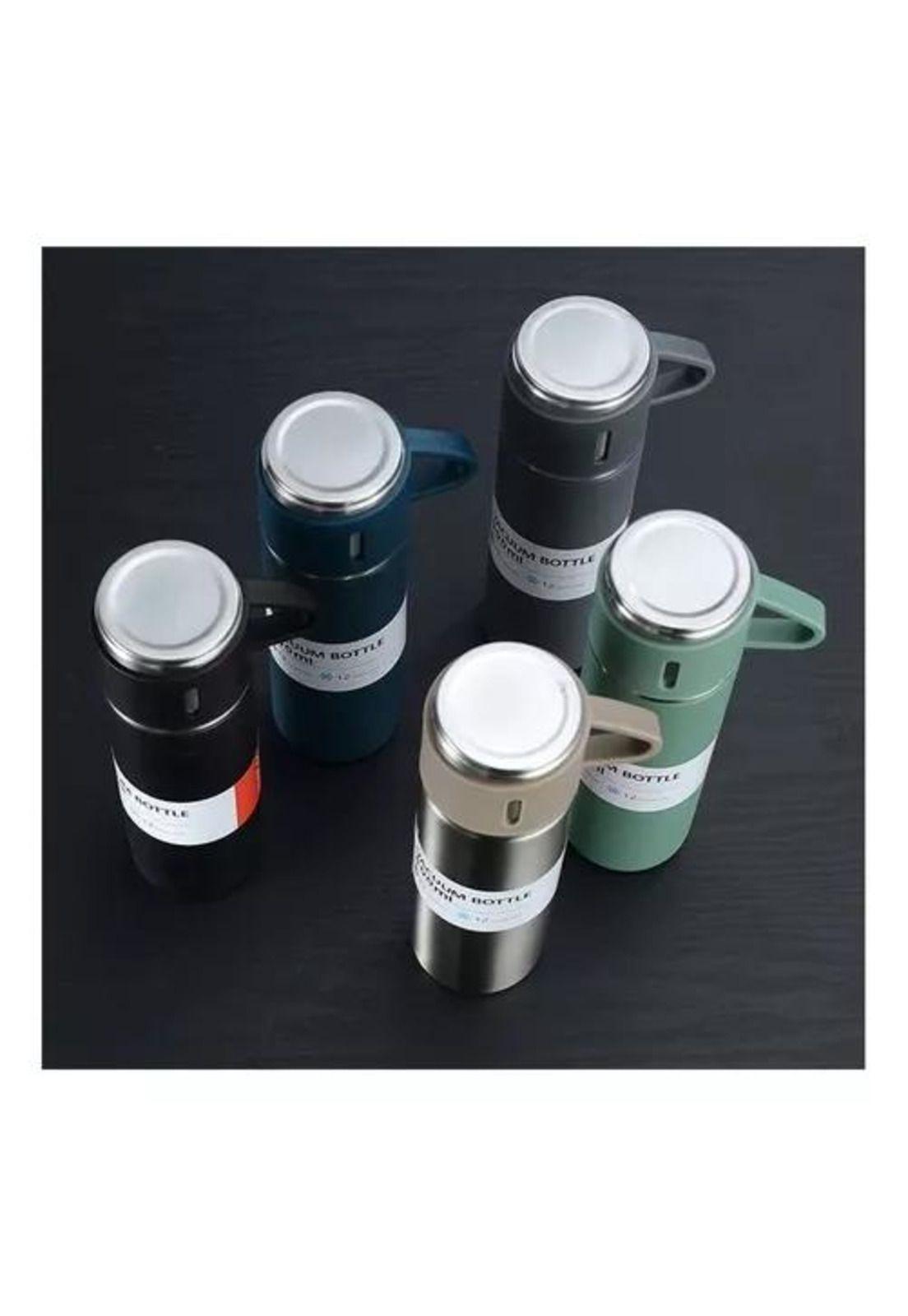 Vaso Termo de Acero Inoxidable - Con Tazas + Bolsa de Regalo-4