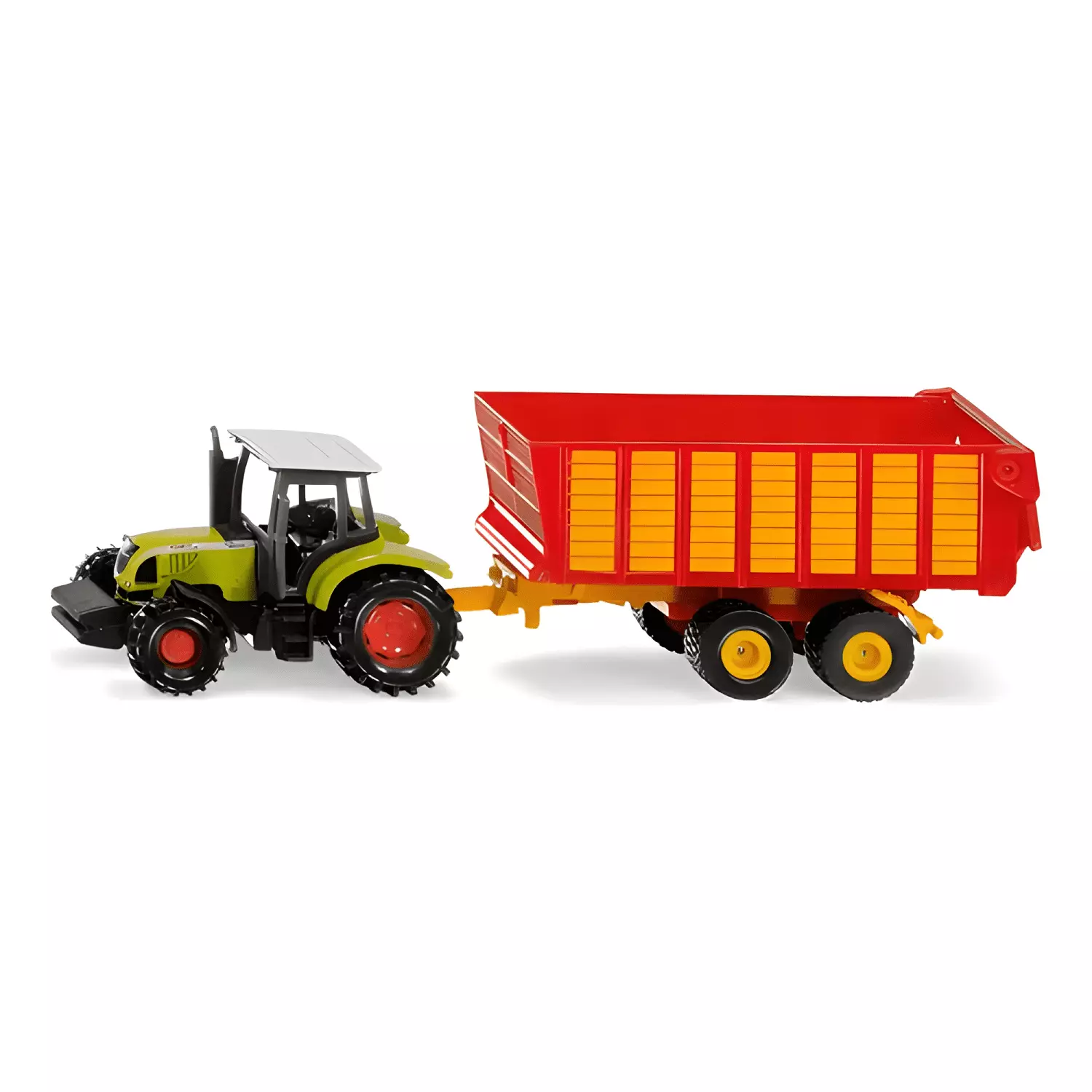 Tractor Claas escala 1:87 con remolque-0