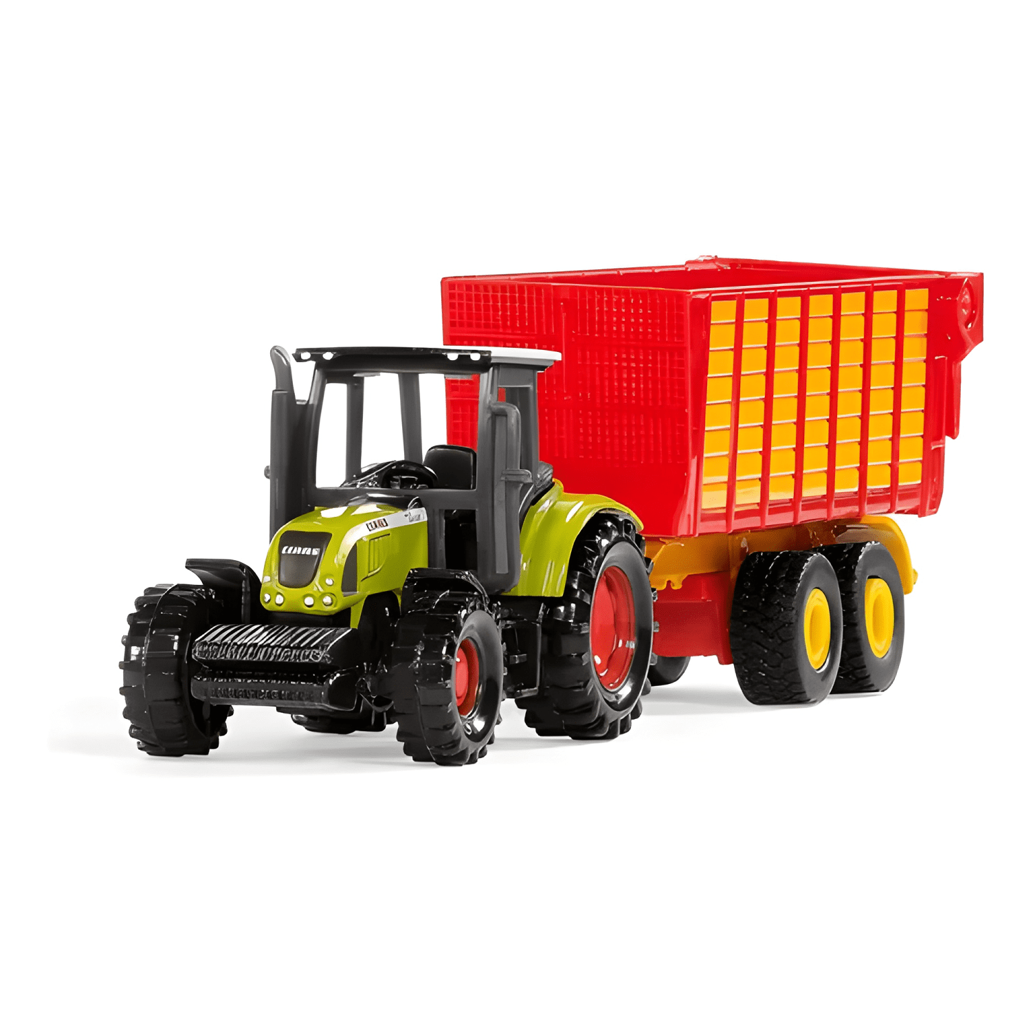 Tractor Claas escala 1:87 con remolque-2