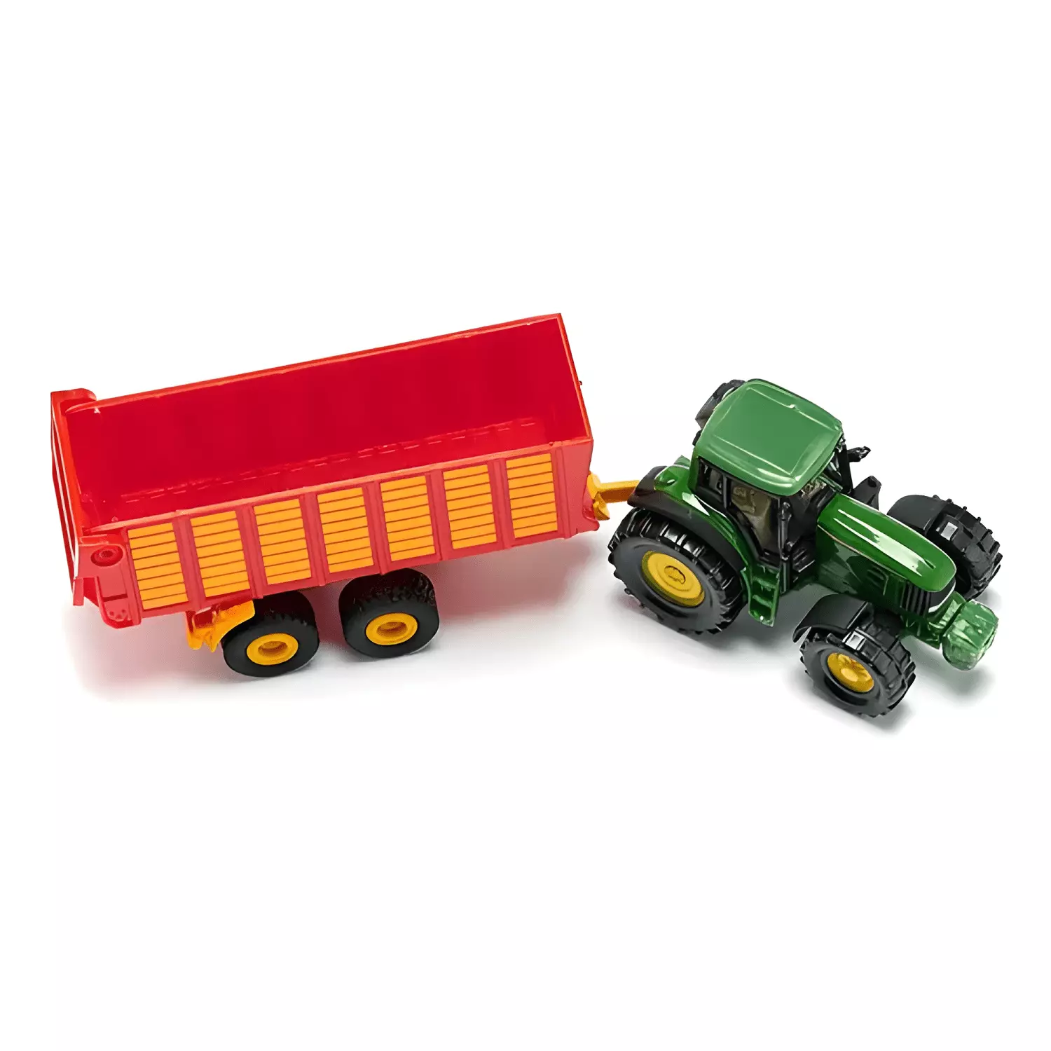 Tractor Claas escala 1:87 con remolque-3