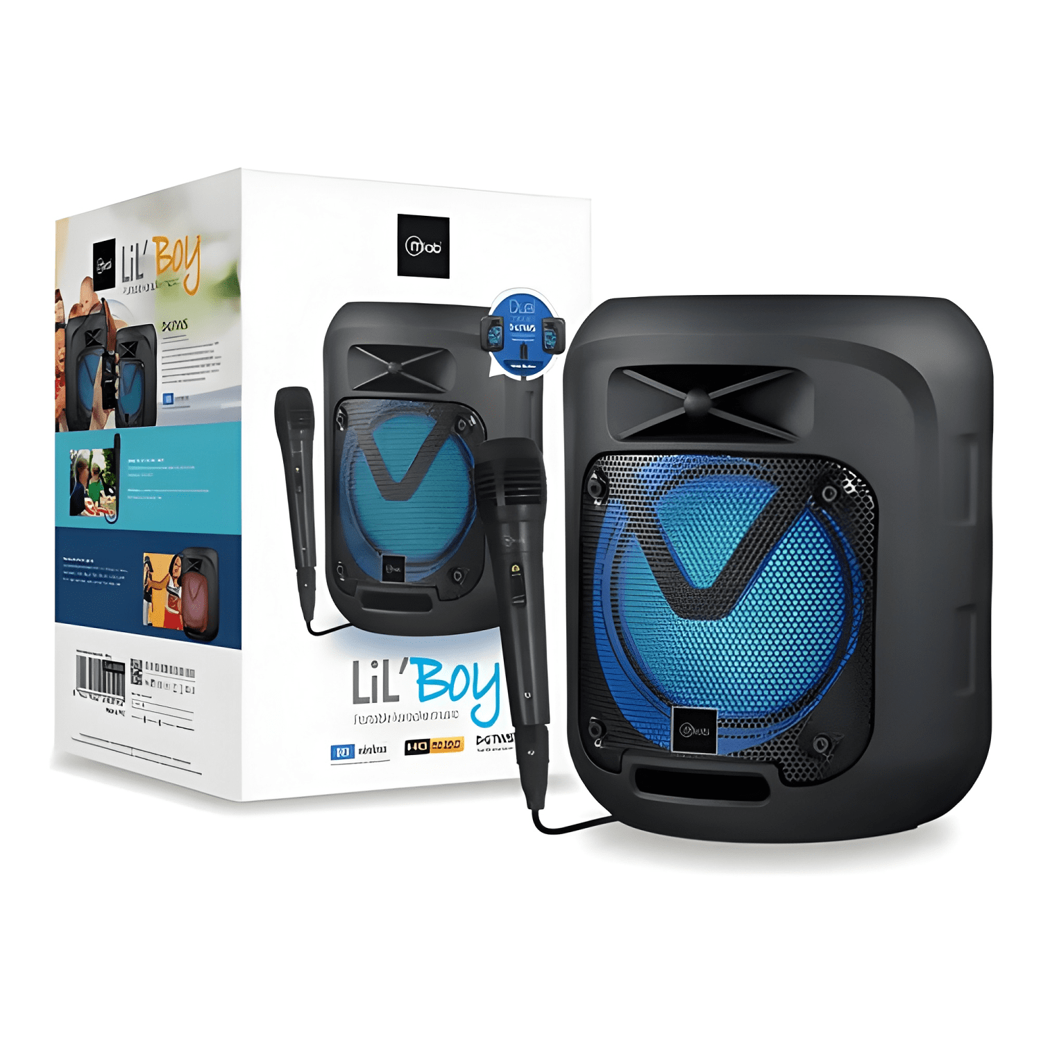 Parlante lilboy portable karaoke tws bluetooth Negro-3