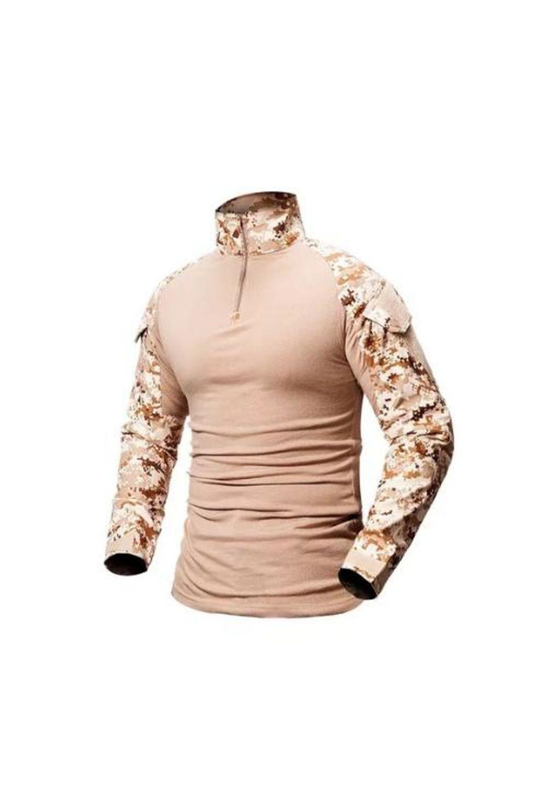 Polera Táctica Combat Shirt Militar Airsoft, Color Digital Desert, Talla S-0