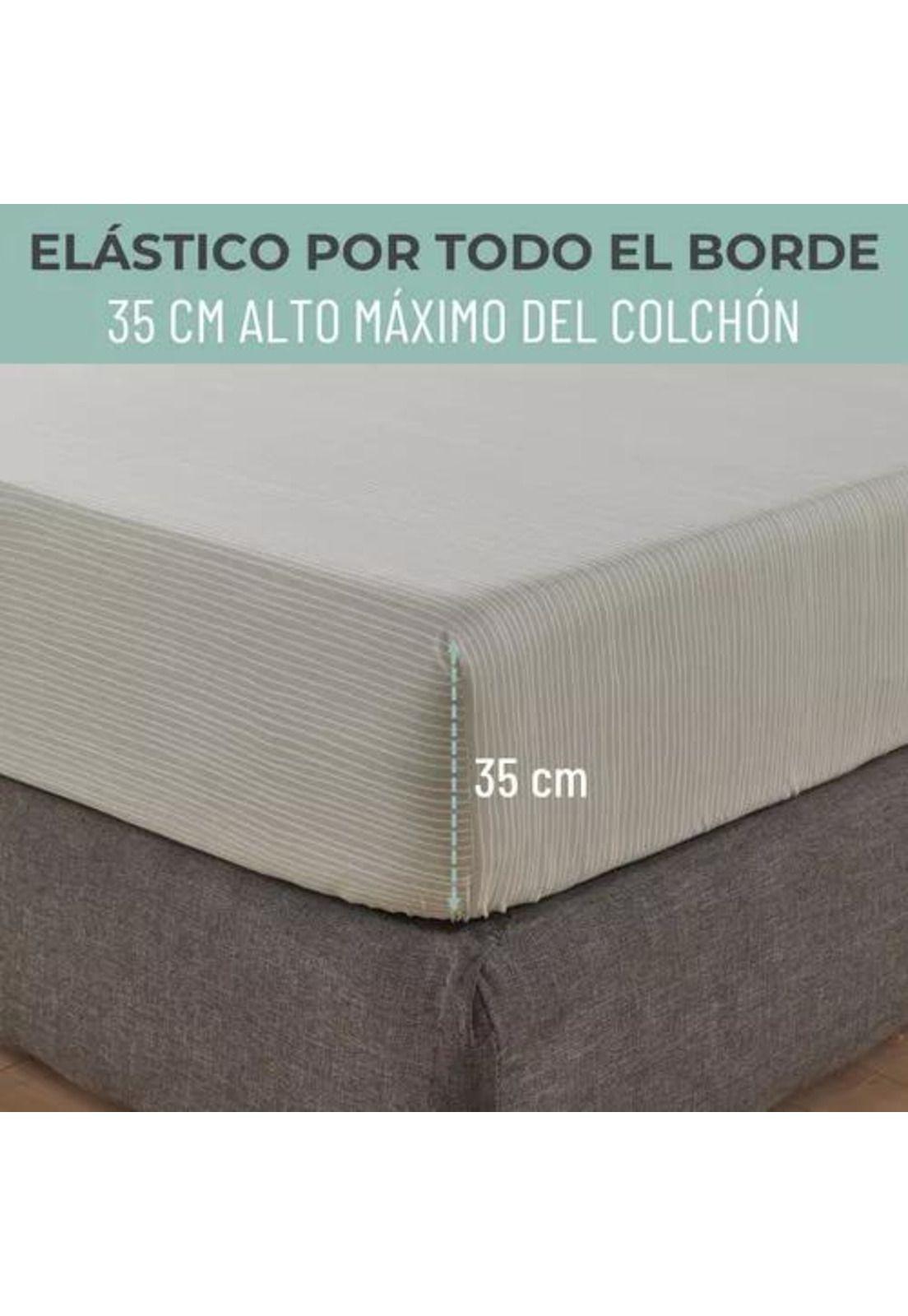 Juego de sábanas estampadas ultra suave + funda almohada, super king, gris-7