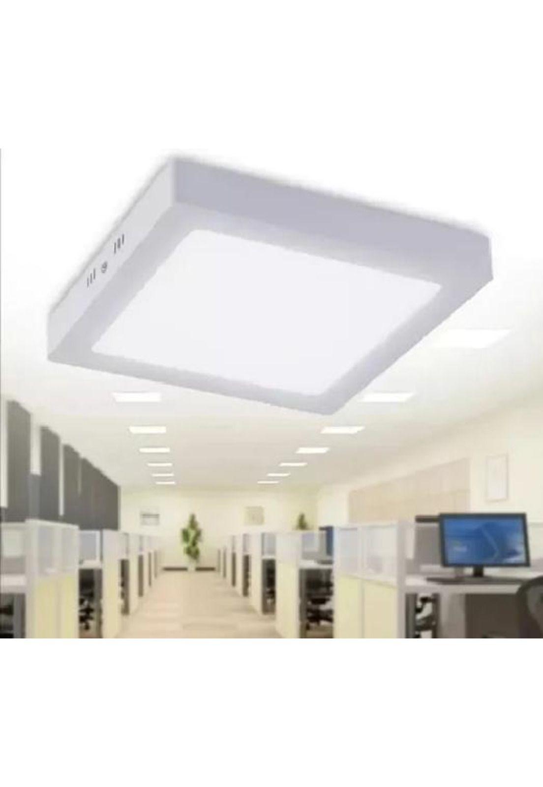 Foco led panel plafón cuadrado 18w luz fría-4