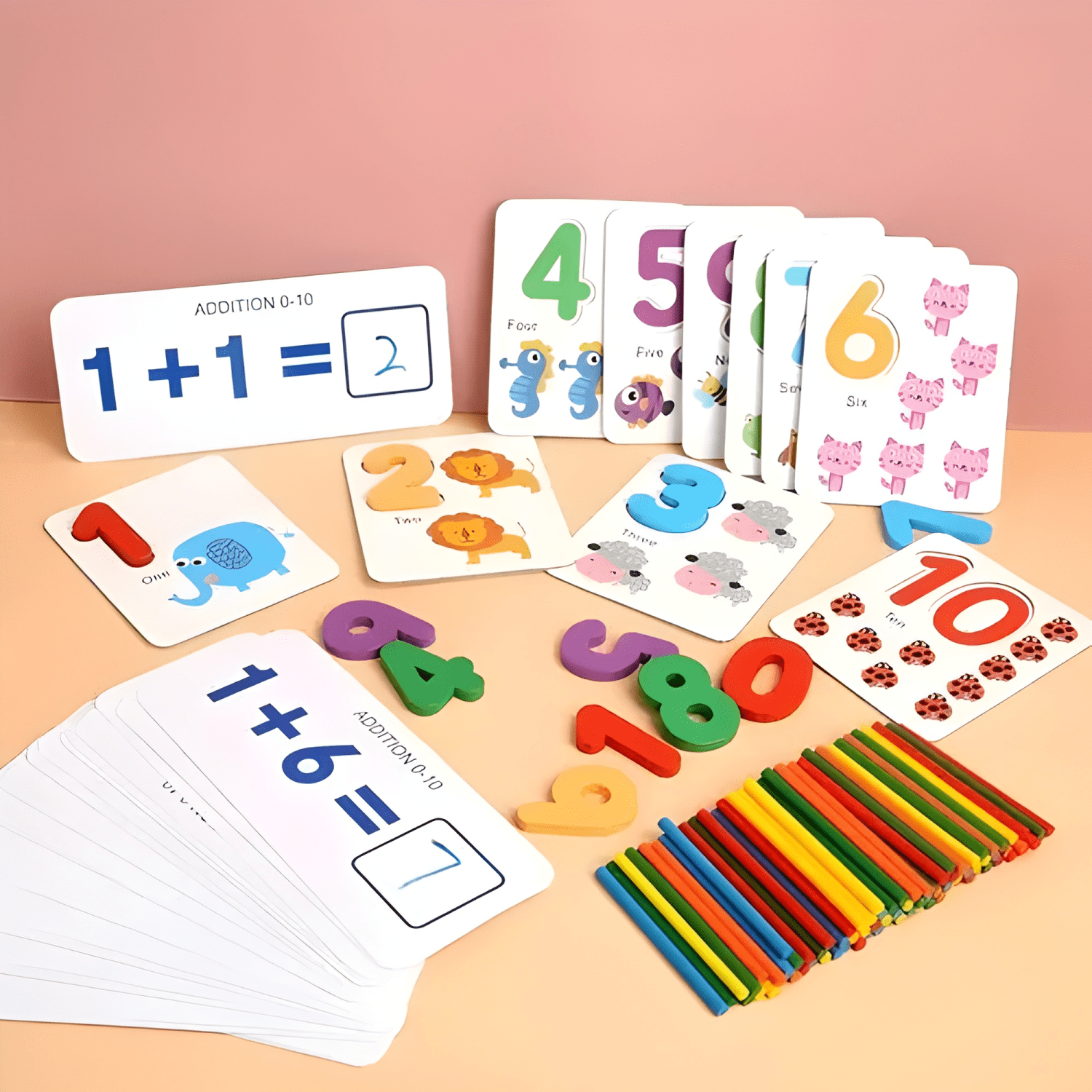Juego de matematicas y encaje para niños didactico educativo-4