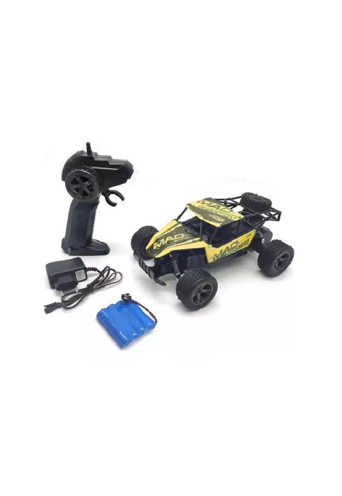Auto a control remoto 2.4g escala 1:18 amarillo-2