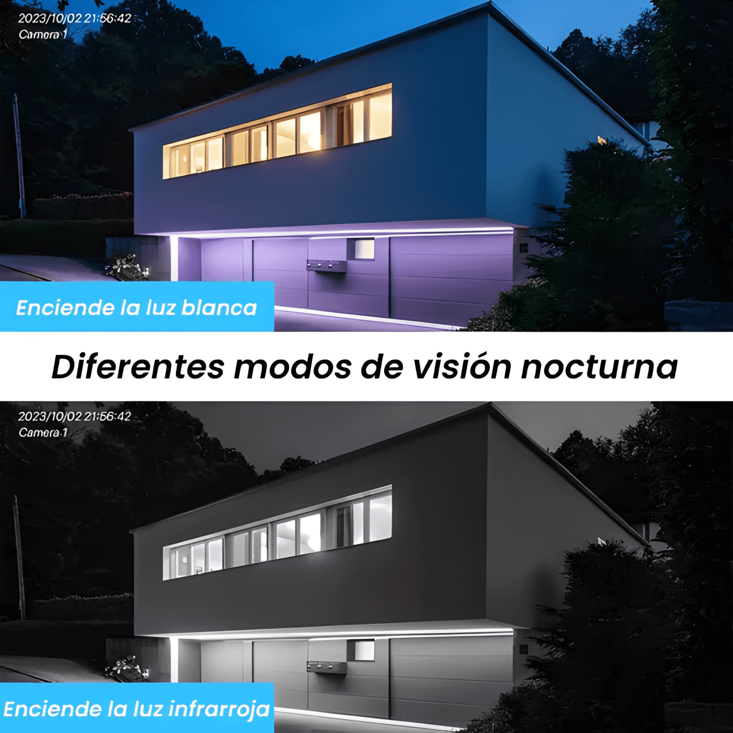 2 Camaras Ip Smart Wifi Infrarrojo Externo y Interno Hd M20-2