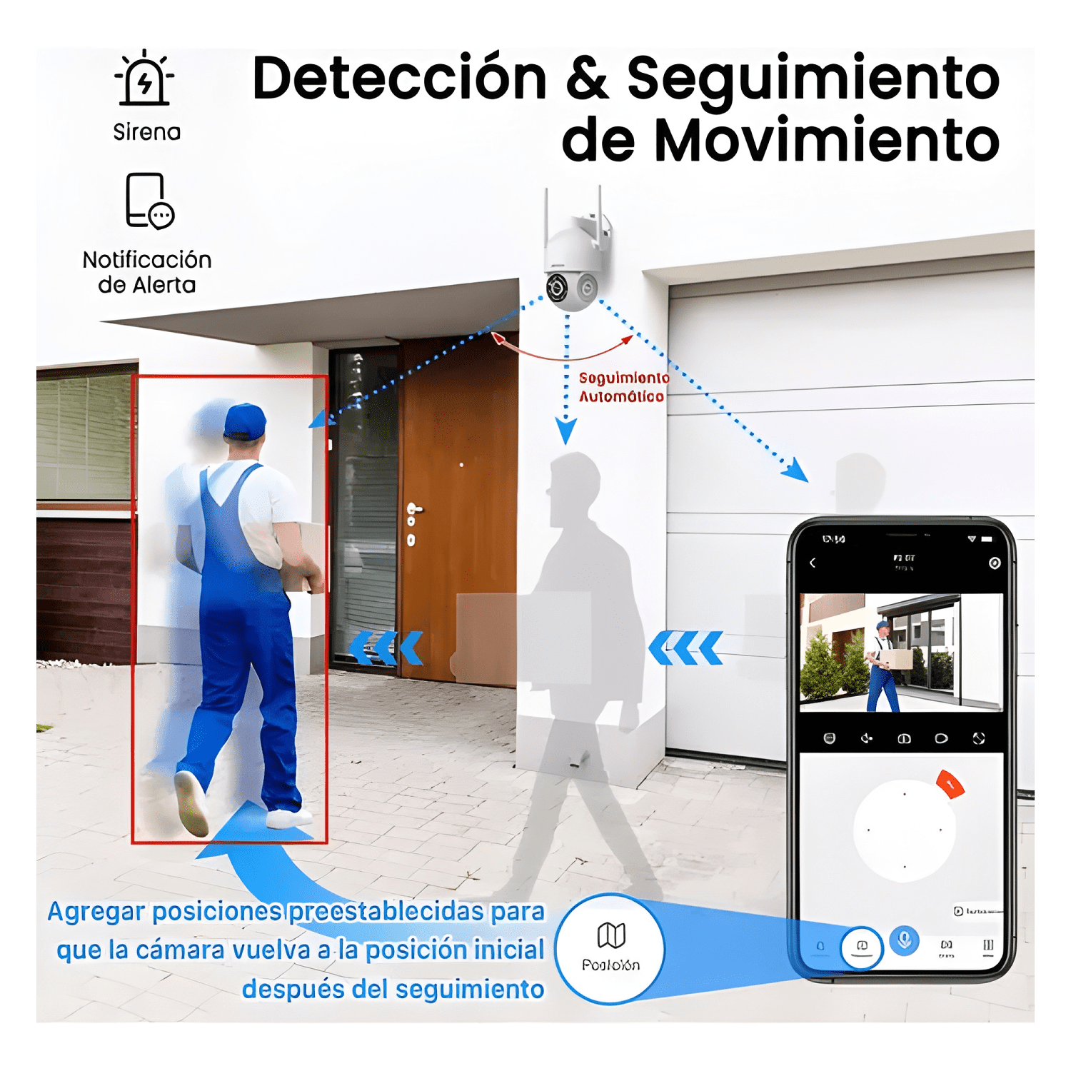 2 Camaras Ip Smart Wifi Infrarrojo Externo y Interno Hd M20-3