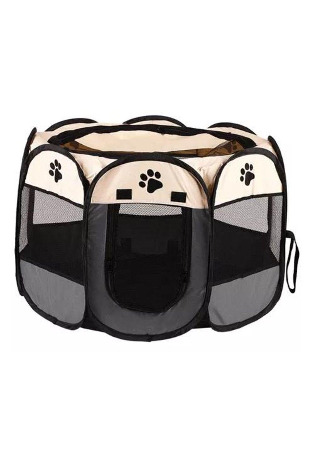 Corral para mascotas talla XL jaula perros y gatos blanco/gris-4