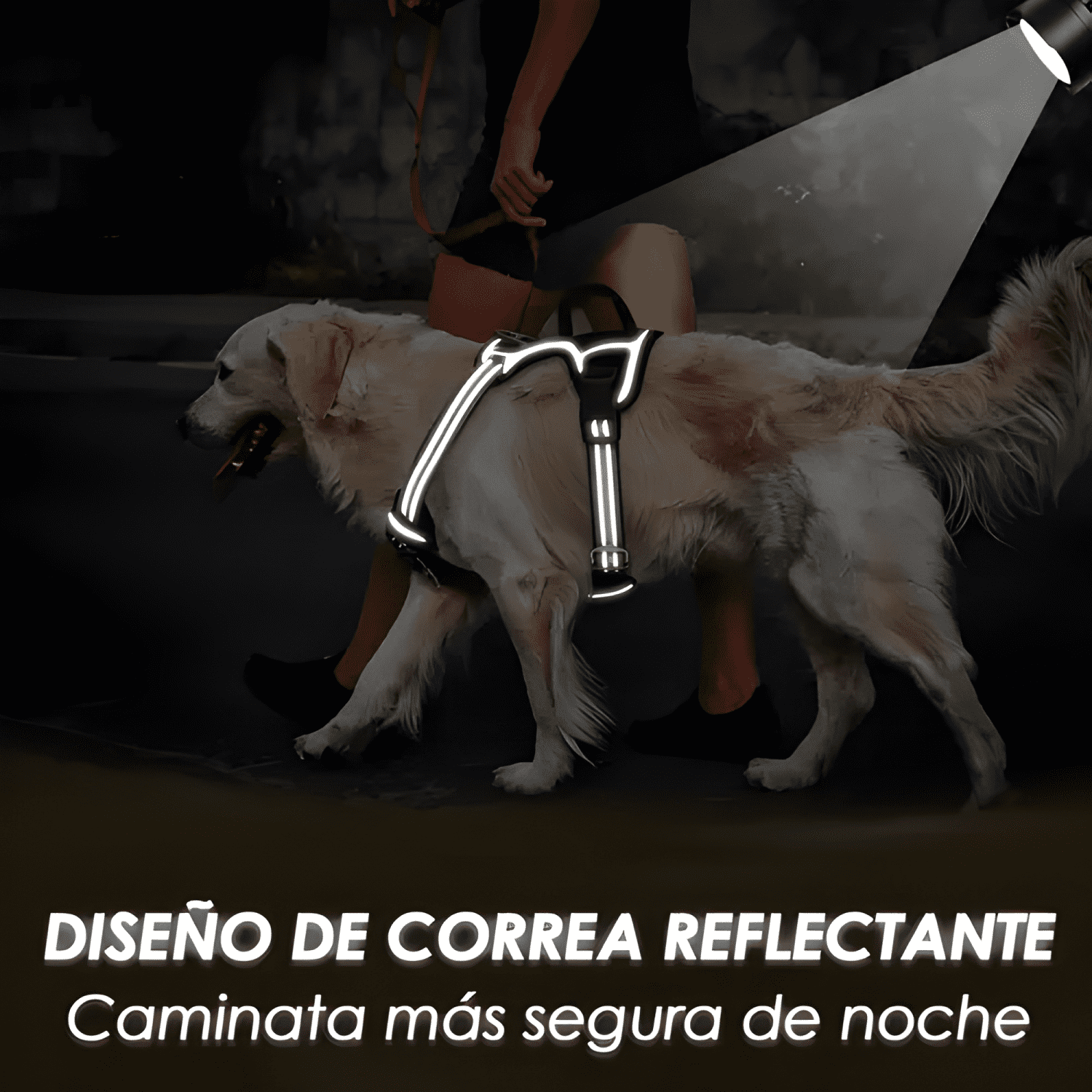 Arnés anti tirones ajustable reflectante para perro s - XL-4