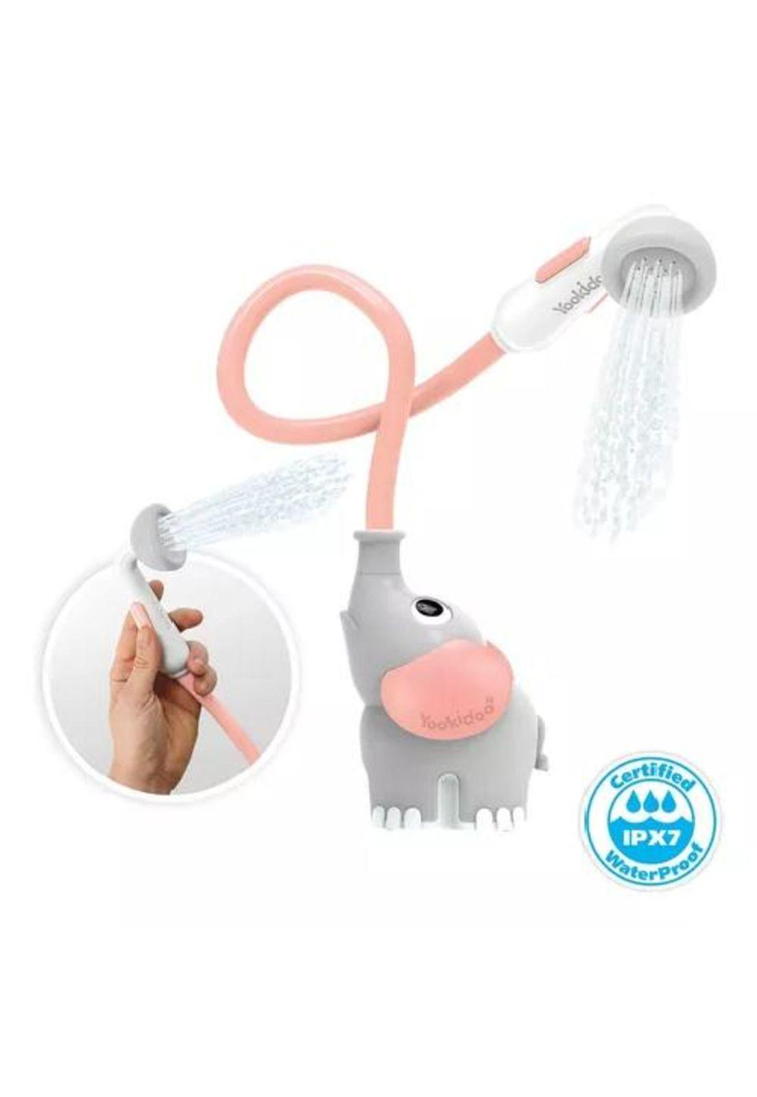Elefante Ducha Interactivo - Rosado para Bebé Bañera Yookidoo-6
