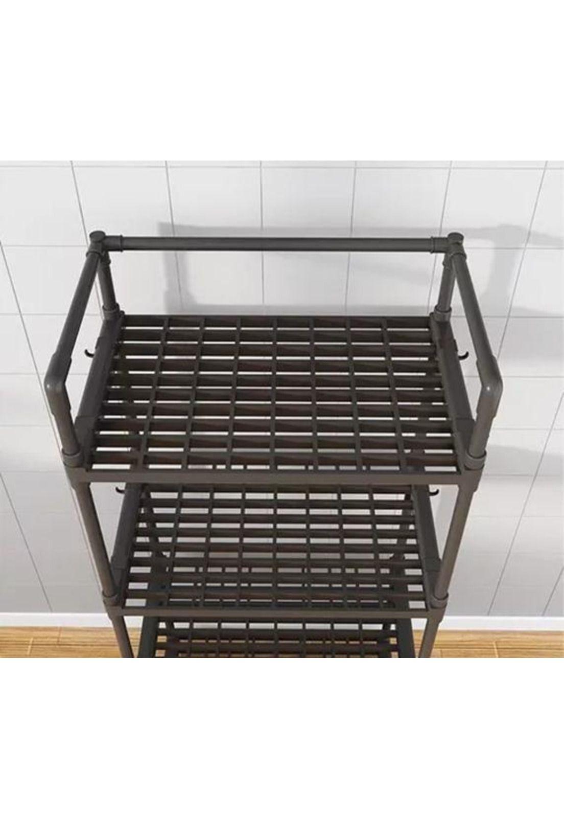 Estante Organizador Baño Cocina Sala Multifuncional Negro-2