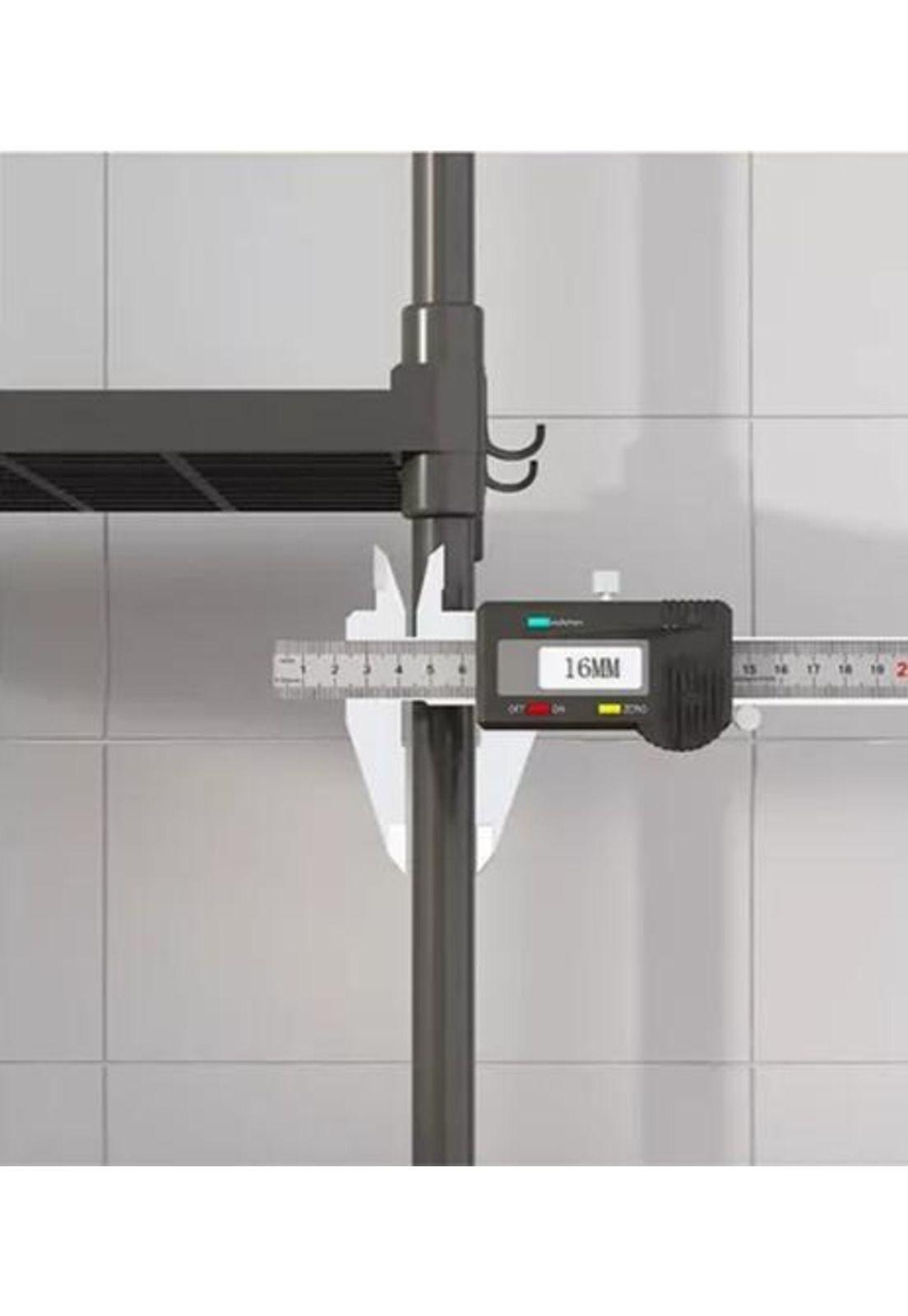 Estante Organizador Baño Cocina Sala Multifuncional Negro-3