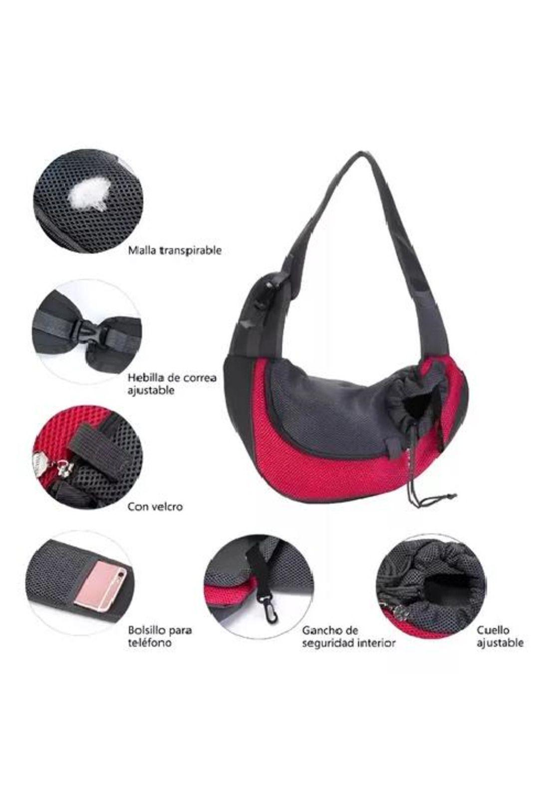 Bolso transportador de gatos mochila para perros pequeños fucsia-7