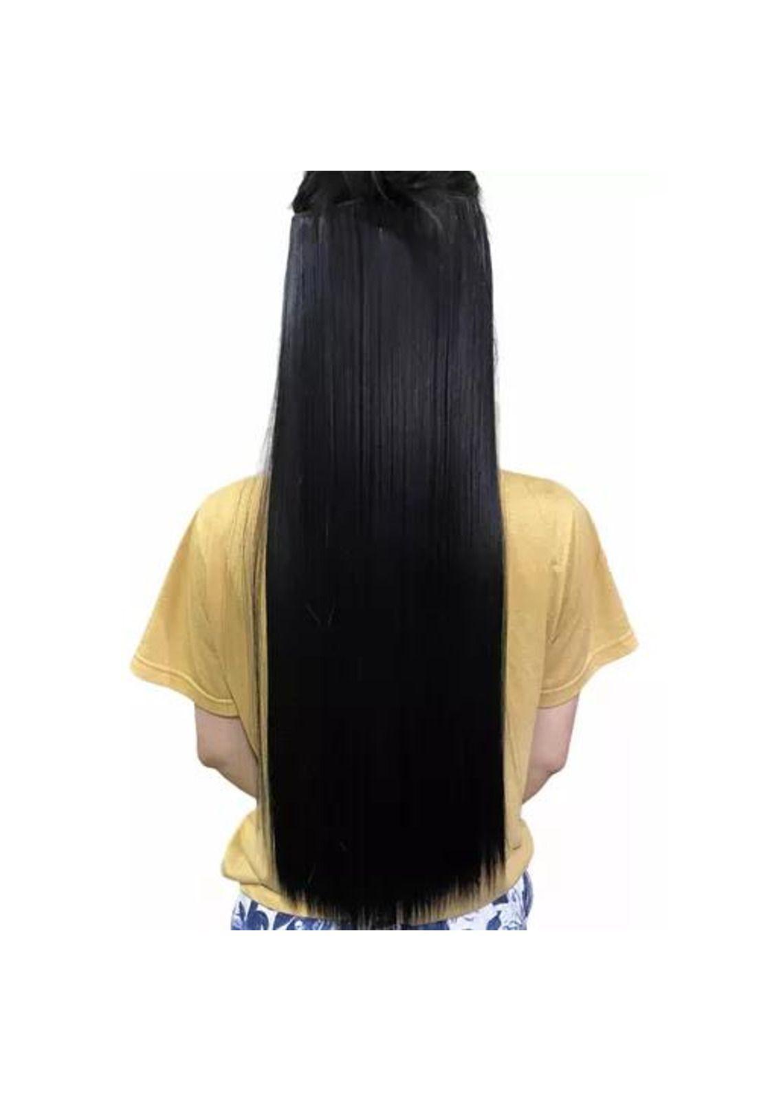 Extensiones de cabello, cortinas de pelo liso, 24 pulgadas-0