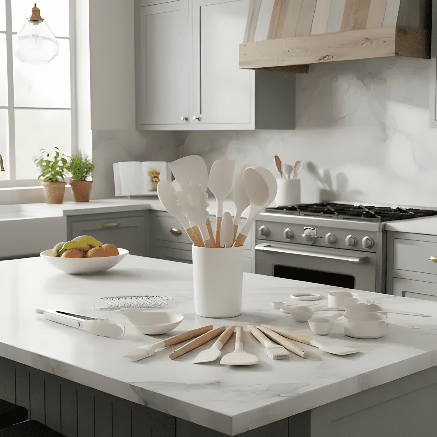 Juego de utensilios cocina premium tasas medidora 33pzas #1-2