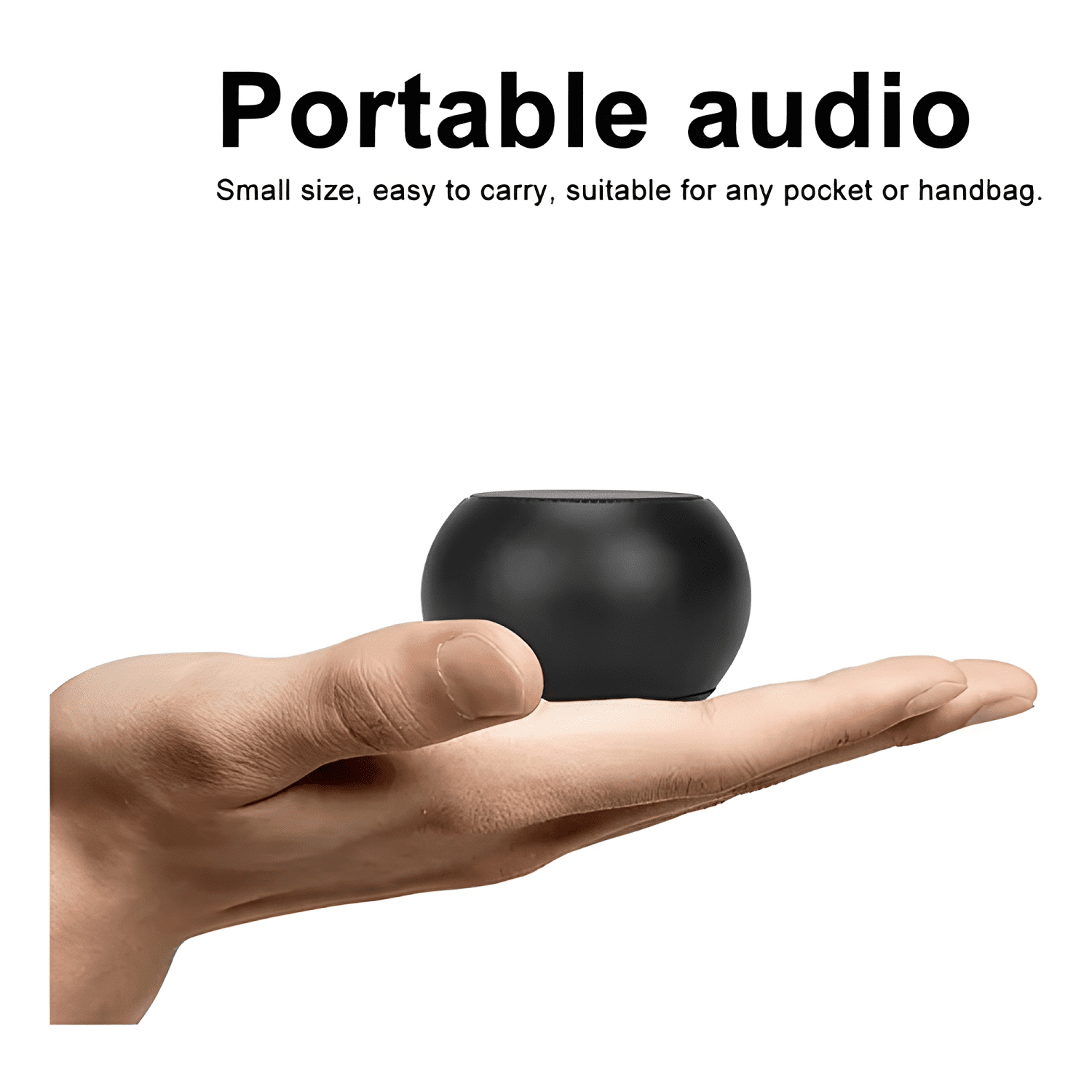 Mini parlante bluetooth recargable usb portatil Negro-4