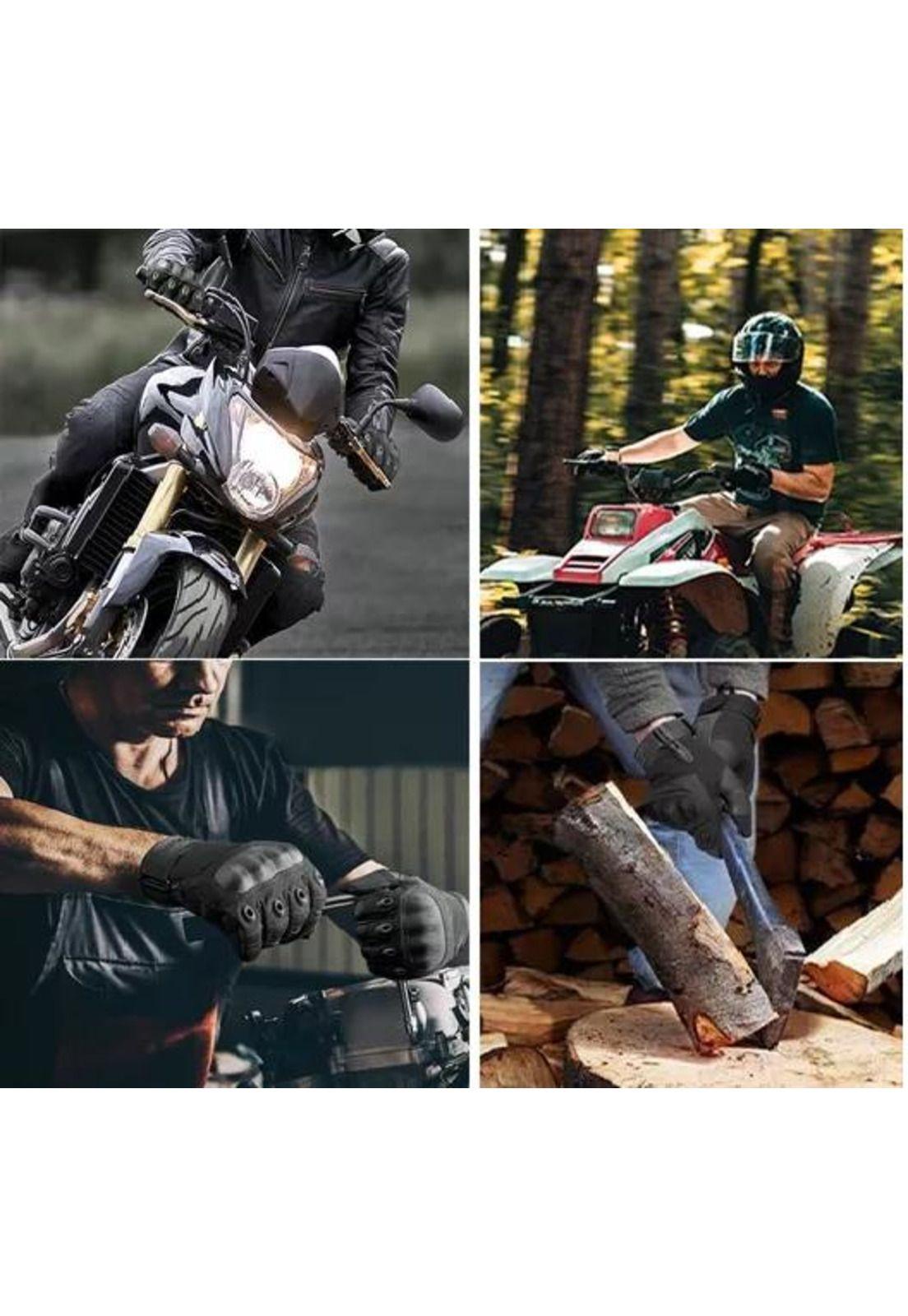 Guantes de Moto con Pantalla Táctil y Mosquetón - Talla M-5